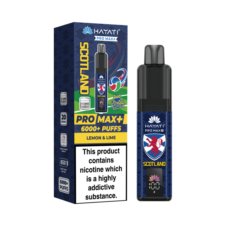 Hayati® Pro Max+ 6000+ Vape Kit  World Cup Limited Edition - Scotland (20mg)
