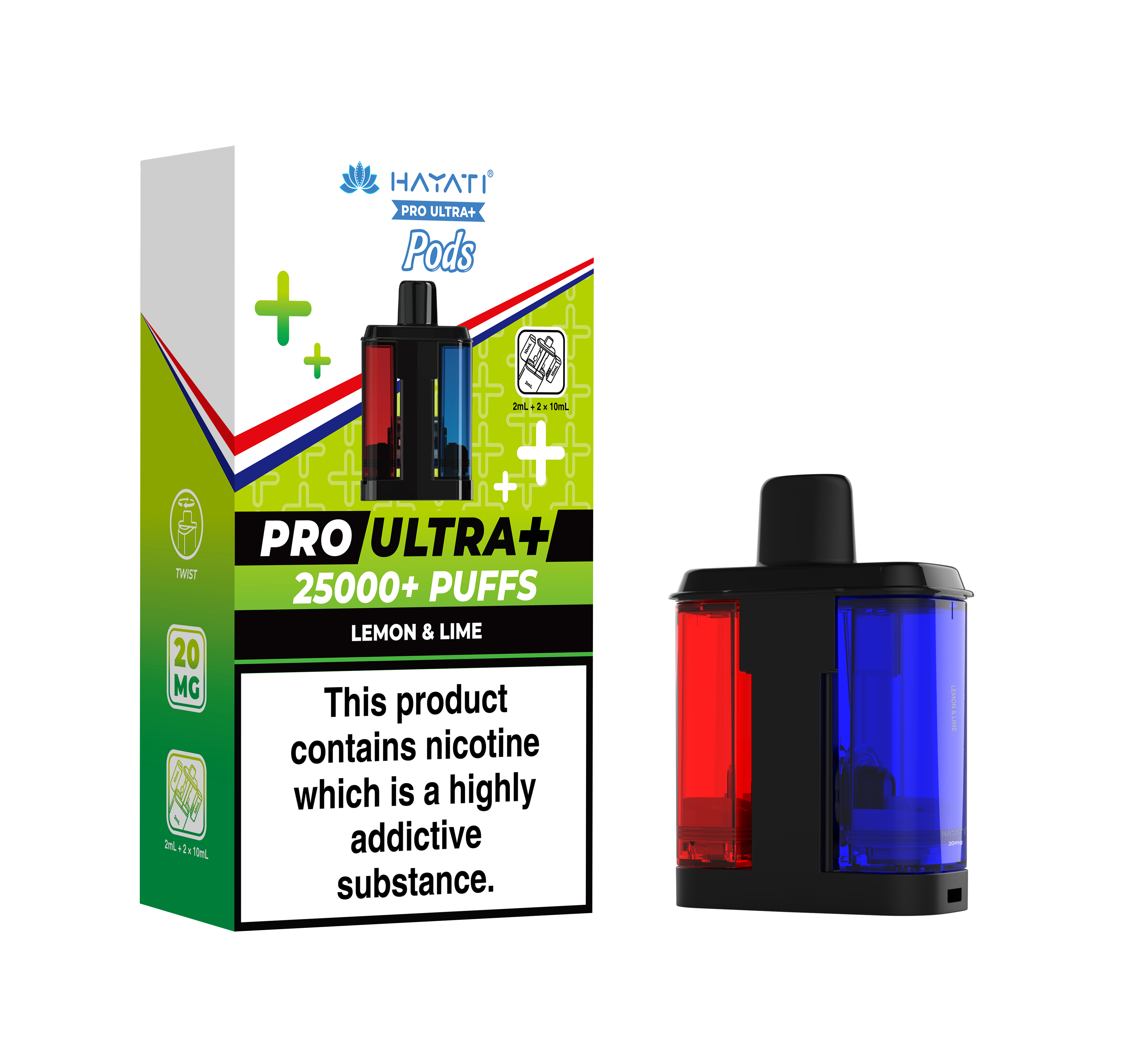 Hayati® Pro Ultra+ 25K Prefilled Pods (20mg)
