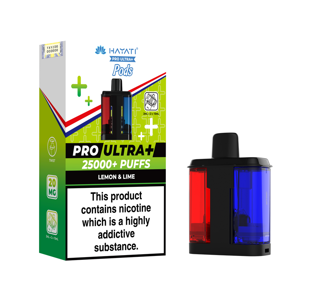 Hayati Pro Ultra+ 25K Prefilled Pods 20mg | UK Duty Stamped