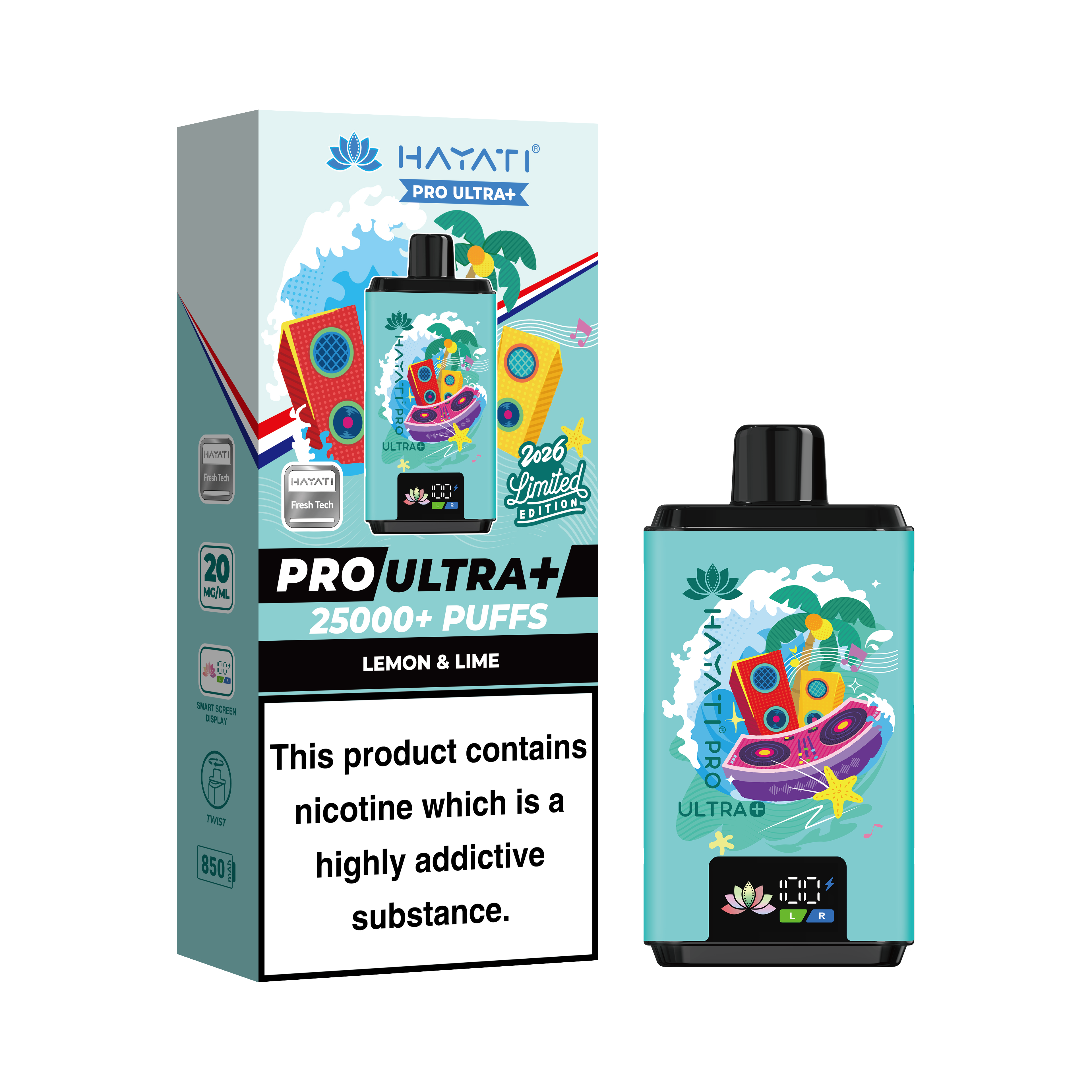 Hayati® Pro Ultra+ 25000+ Summer Beats Limited Edition (20mg)