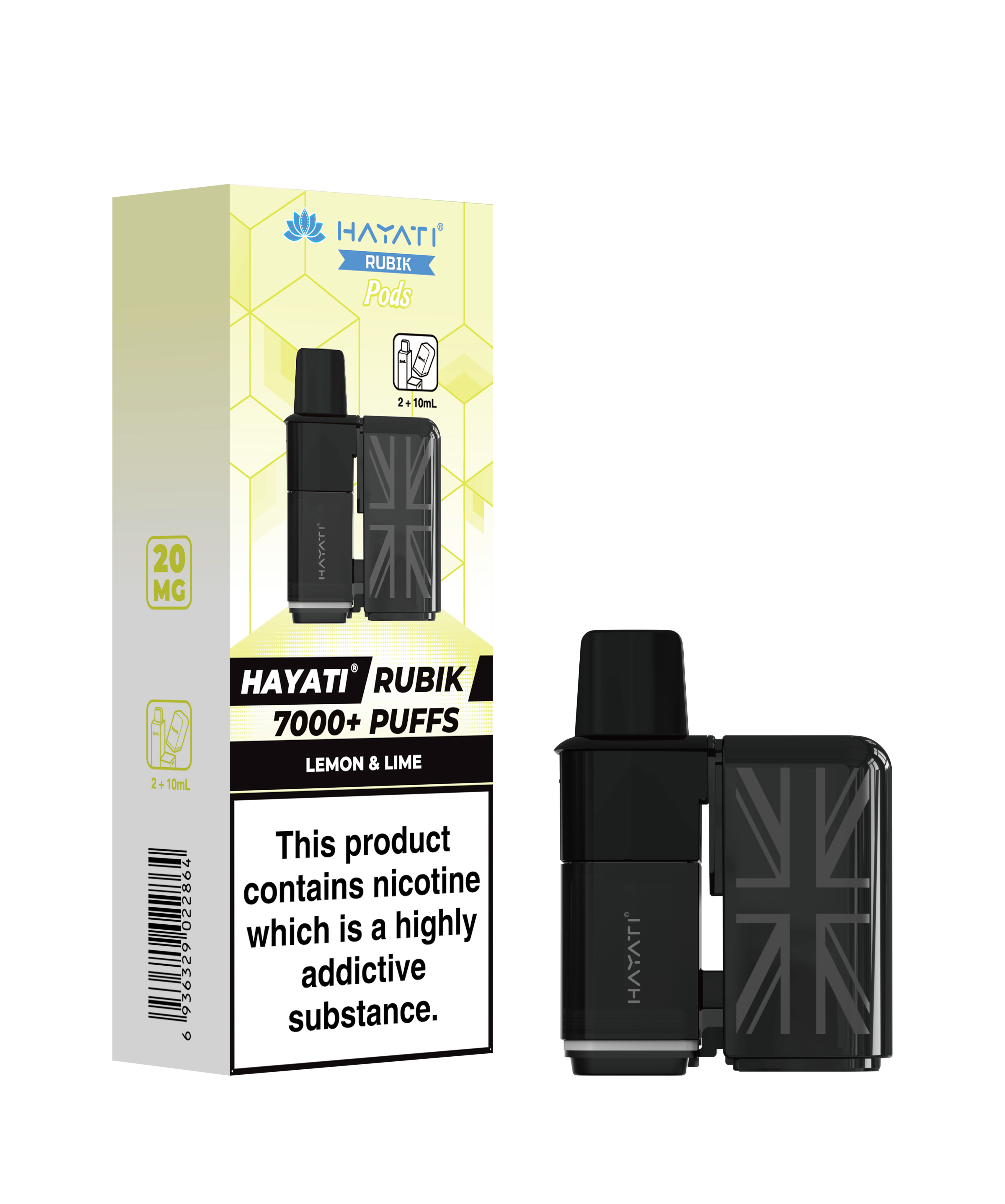 Hayati® Rubik Refillable Pods (20mg)