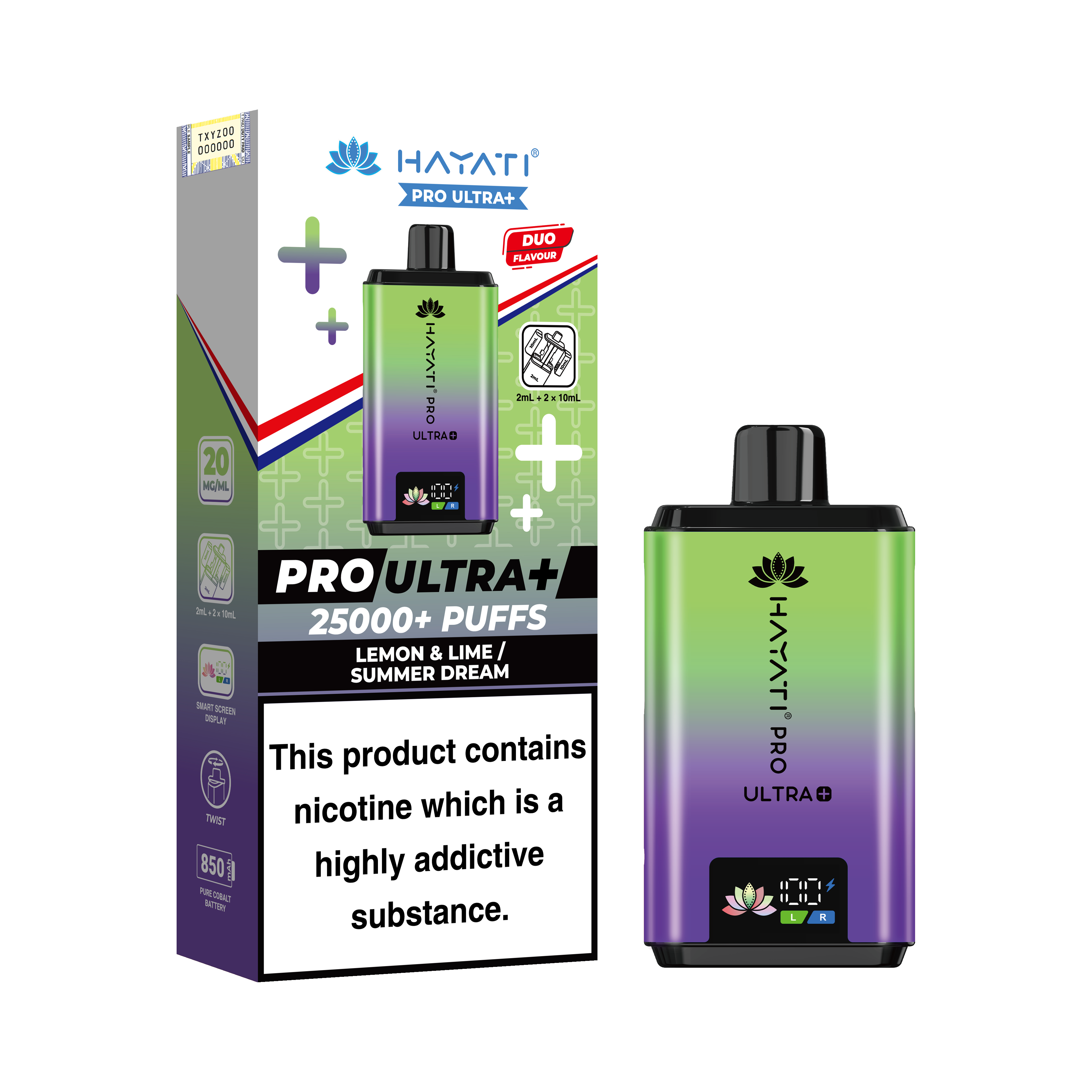 Hayati Pro Ultra+ 25K Prefilled Pod Kit 20mg | UK Duty Stamped