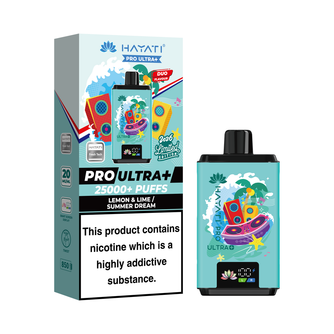 Hayati® Pro Ultra+ 25000+ Summer Beats Limited Edition (20mg)