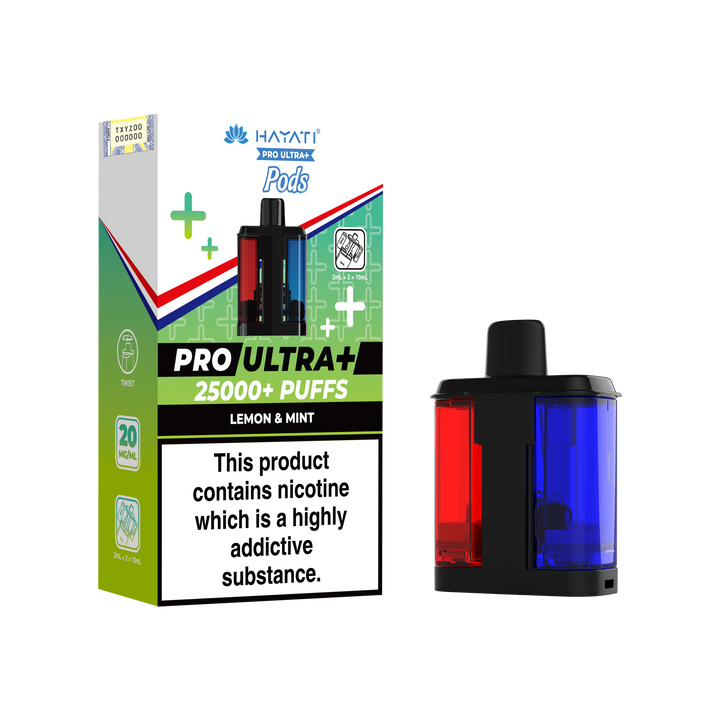 Hayati Pro Ultra+ 25K Prefilled Pods 20mg | UK Duty Stamped
