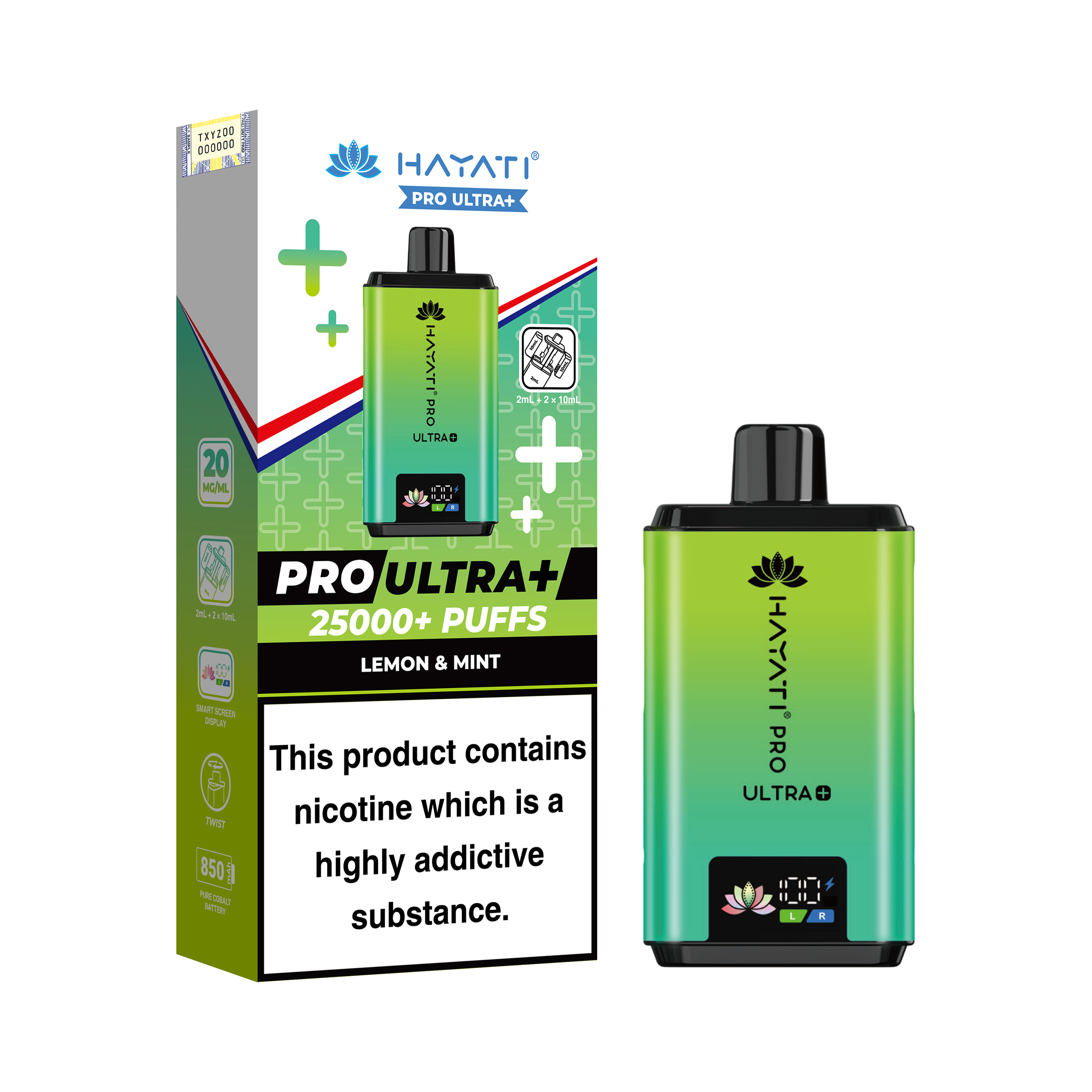 Hayati Pro Ultra+ 25K Prefilled Pod Kit 20mg | UK Duty Stamped