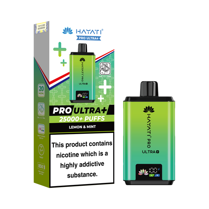 Hayati Pro Ultra+ 25K Prefilled Pod Kit 20mg | UK Duty Stamped