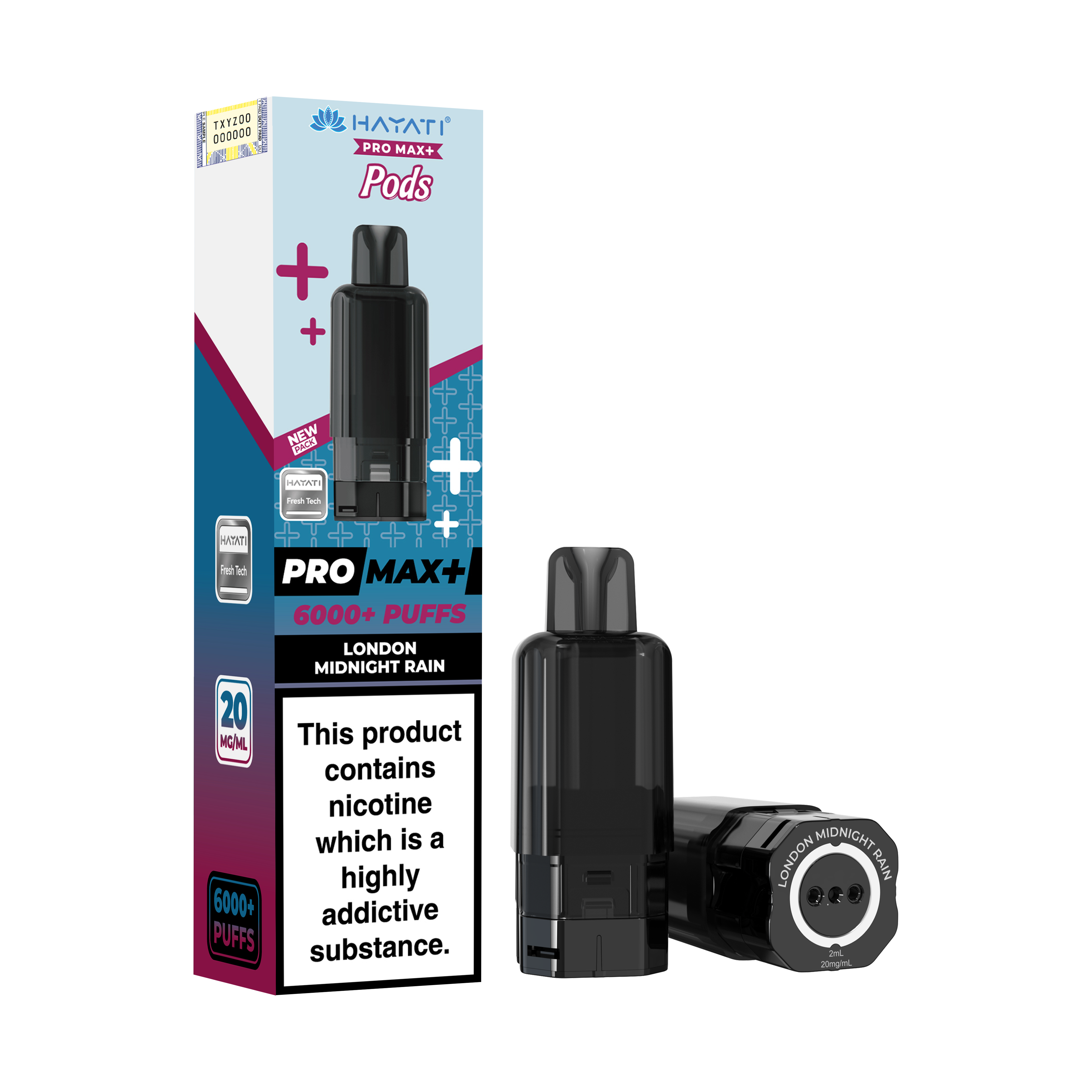 Hayati Pro Max+ 6K Prefilled Pods 20mg | UK Duty Stamped