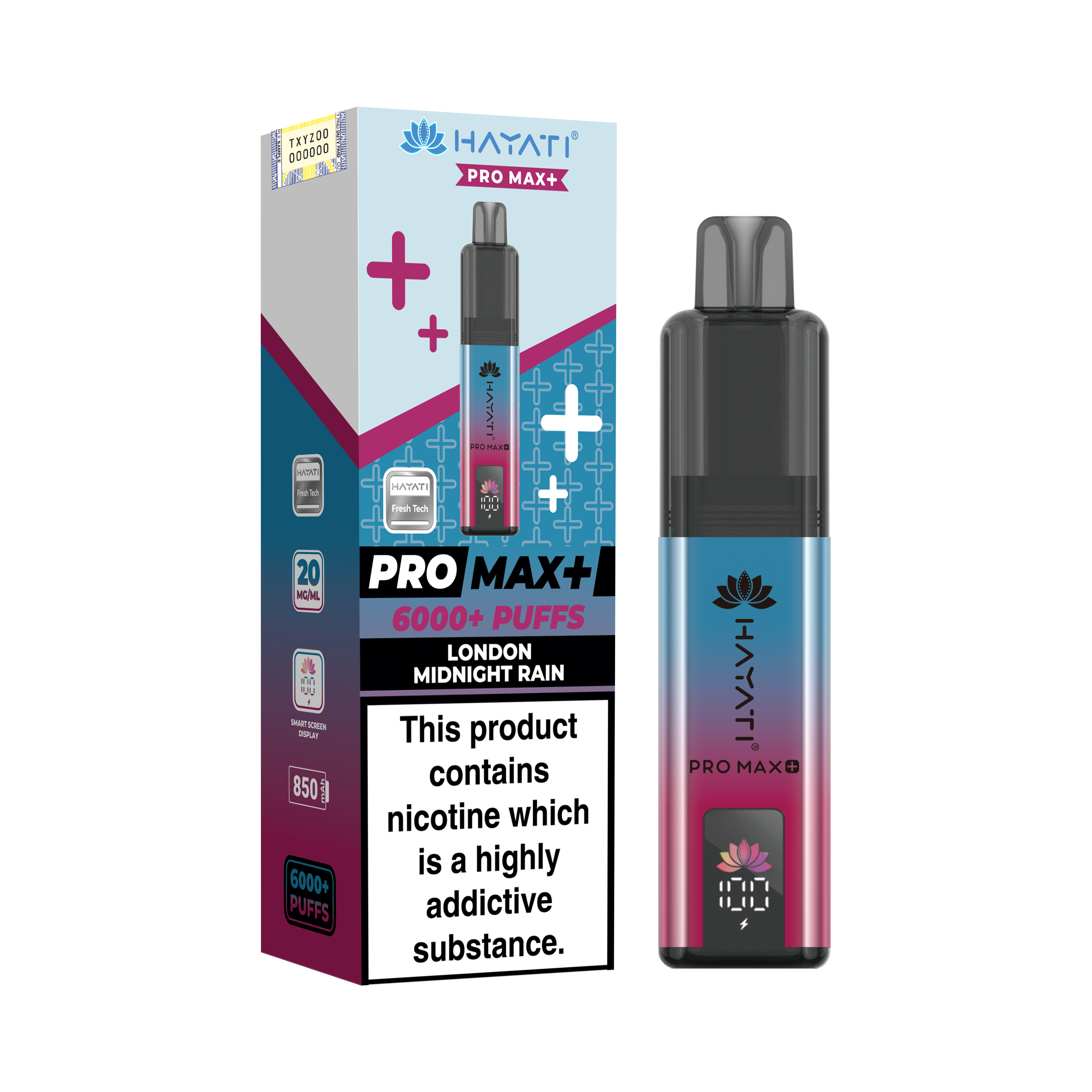 Hayati Pro Max+ 6K Prefilled Pod Kit 20mg | UK Duty Stamped