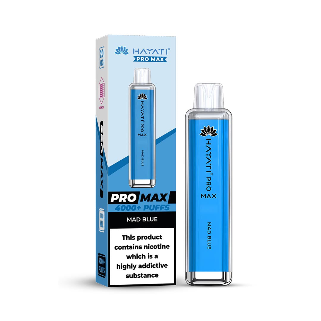 Hayati® Pro Max Disposable 4000+ Vape Kit Puffs (20mg)