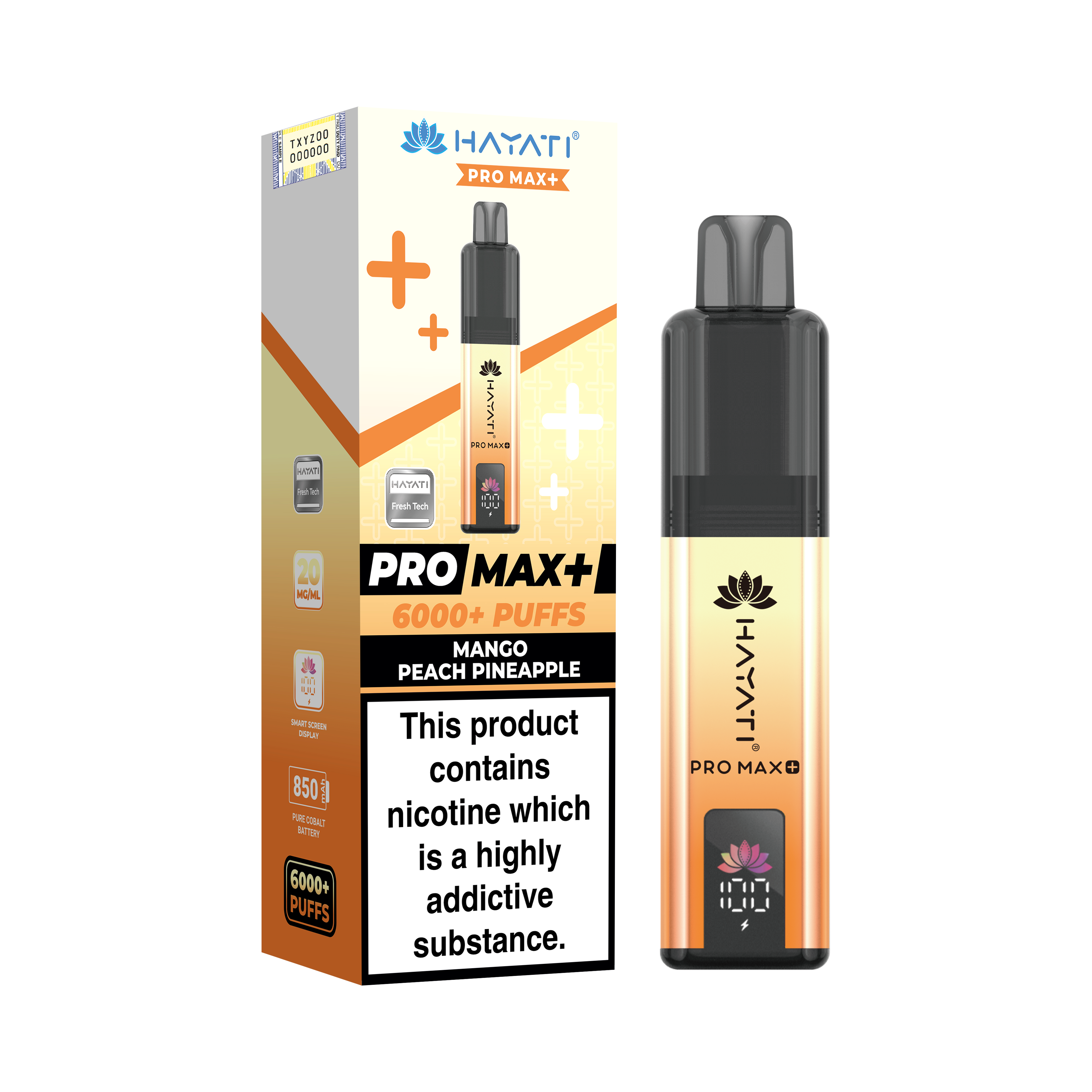 Hayati Pro Max+ 6K Prefilled Pod Kit 20mg | UK Duty Stamped