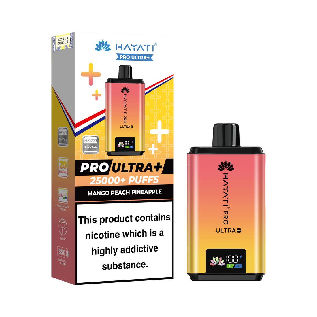 Hayati Pro Ultra+ 25K Prefilled Pod Kit 20mg | UK Duty Stamped