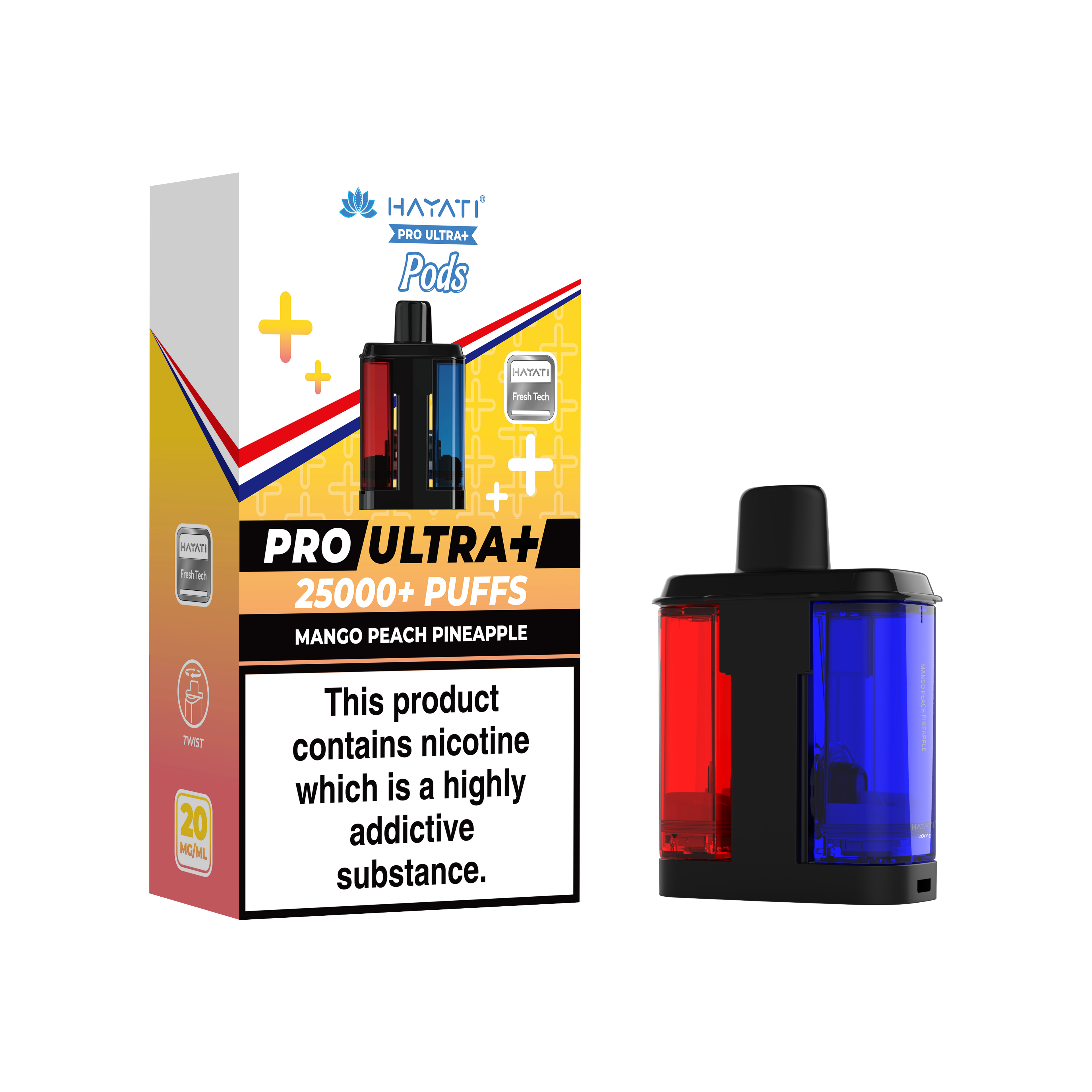 Hayati® Pro Ultra+ 25K Prefilled Pods (20mg)