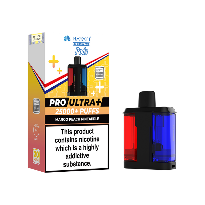 Hayati Pro Ultra+ 25K Prefilled Pods 20mg | UK Duty Stamped