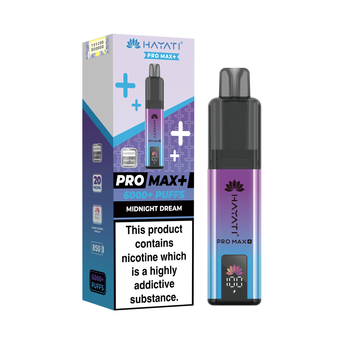 Hayati Pro Max+ 6K Prefilled Pod Kit 20mg | UK Duty Stamped