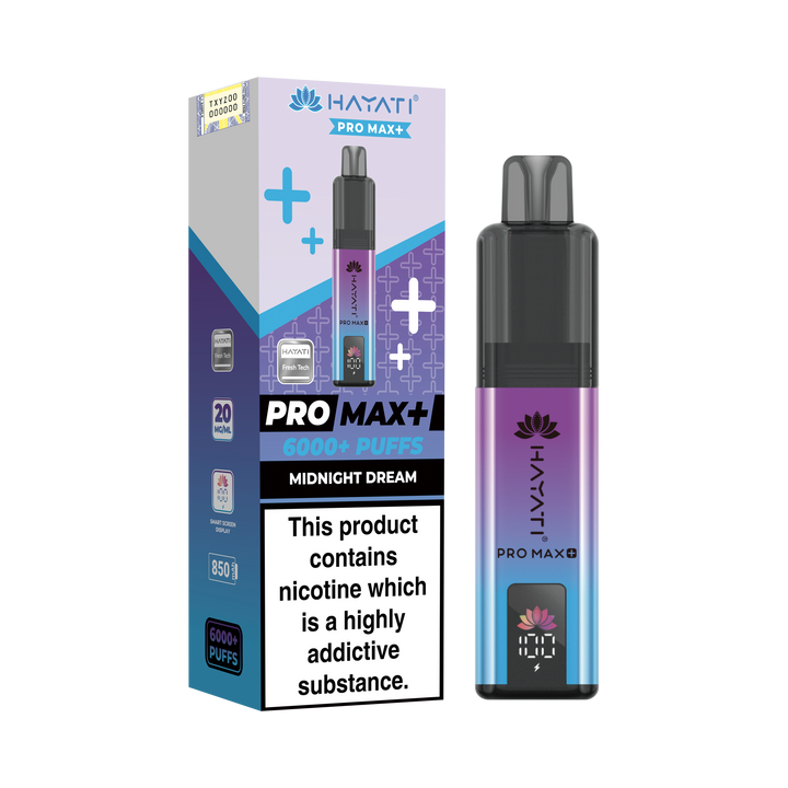 Hayati Pro Max+ 6K Prefilled Pod Kit 20mg | UK Duty Stamped