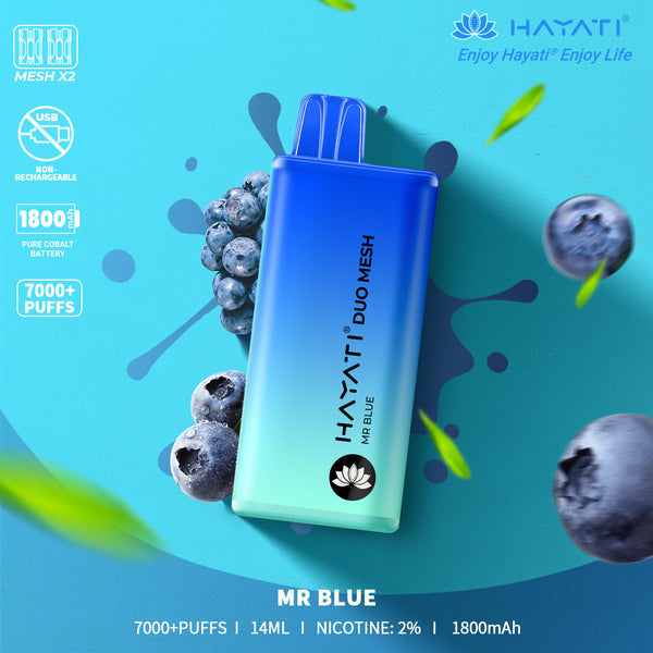 Hayati® Duo Mesh 7000+ Vape Kit (20mg)