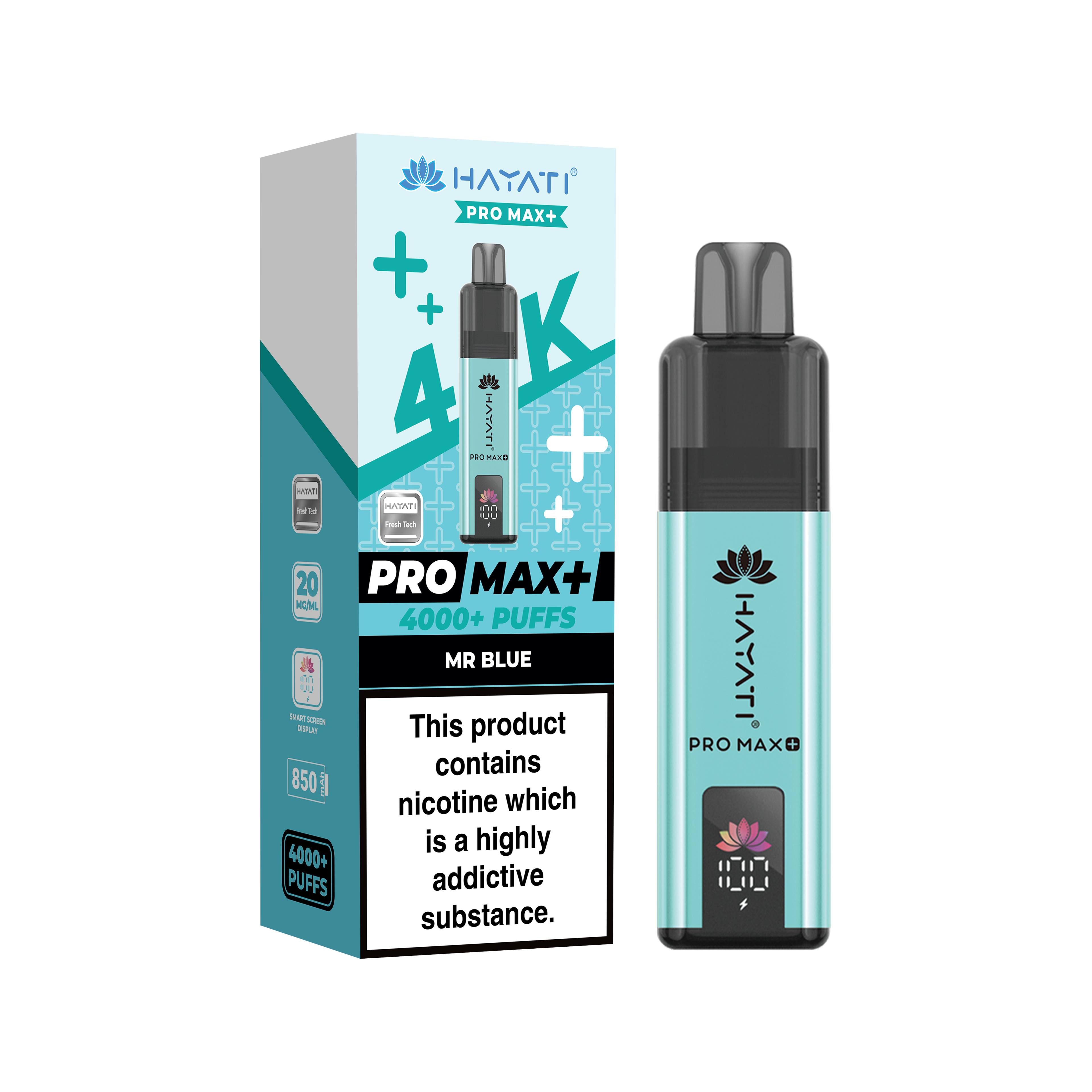 Hayati® Pro Max+ 4000+ Vape Kit (20mg)