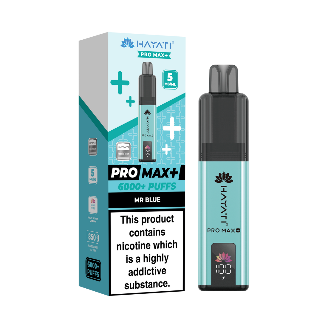 Hayati® Pro Max+ 6000+ Vape Kit (5mg)
