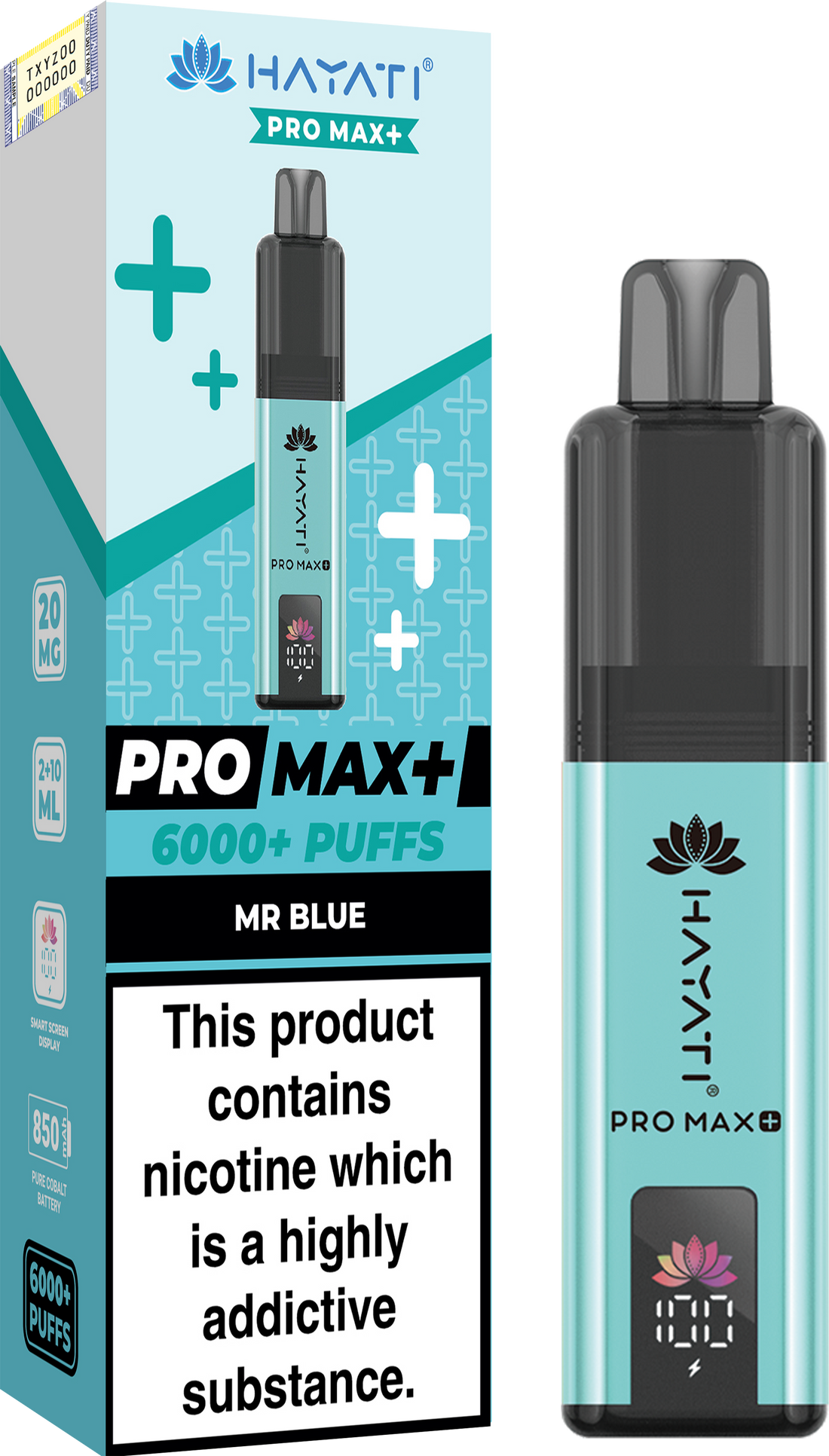 Hayati Pro Max+ 6K Prefilled Pod Kit 20mg | UK Duty Stamped