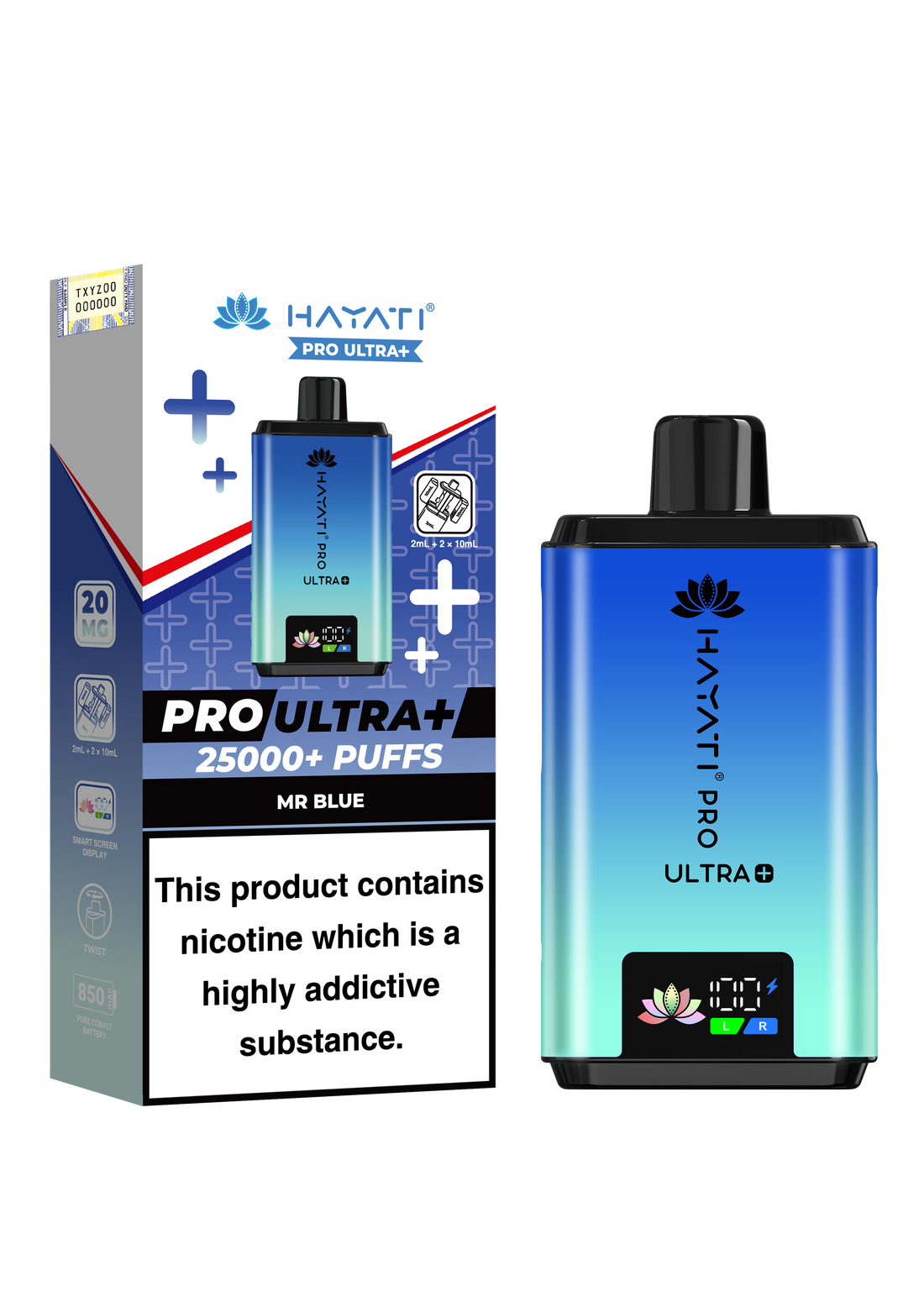 Hayati Pro Ultra+ 25K Prefilled Pod Kit 20mg | UK Duty Stamped