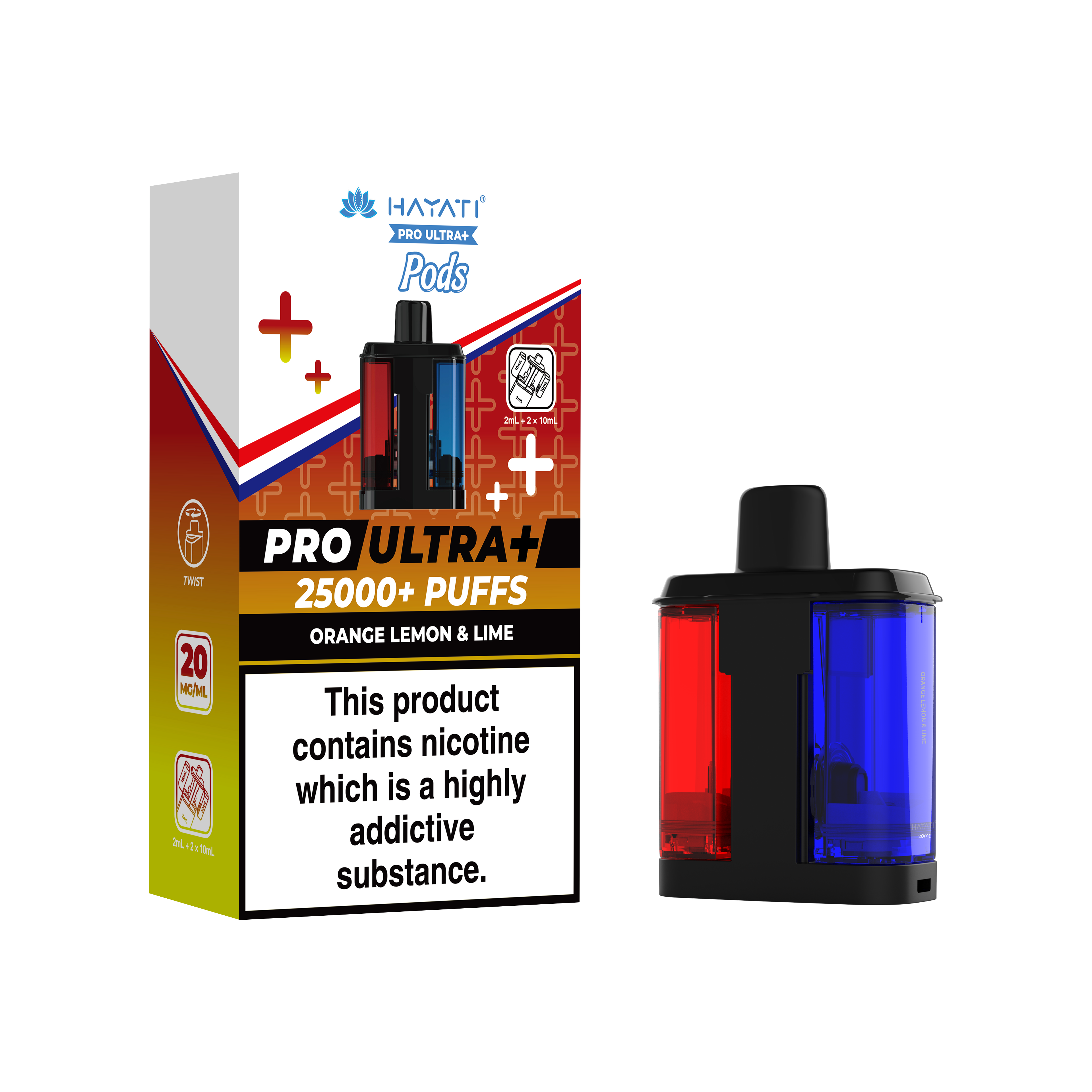 Hayati® Pro Ultra+ 25K Prefilled Pods (20mg)
