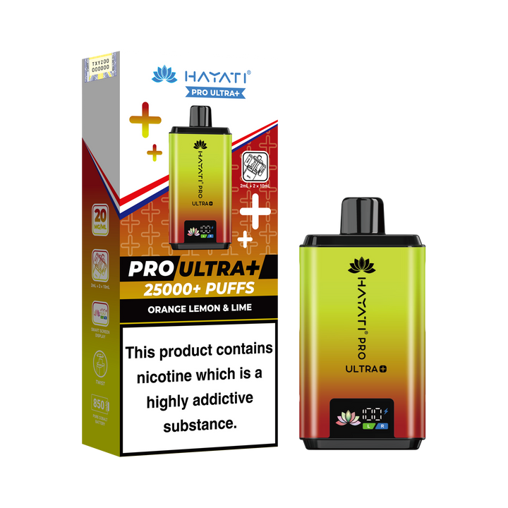 Hayati Pro Ultra+ 25K Prefilled Pod Kit 20mg | UK Duty Stamped