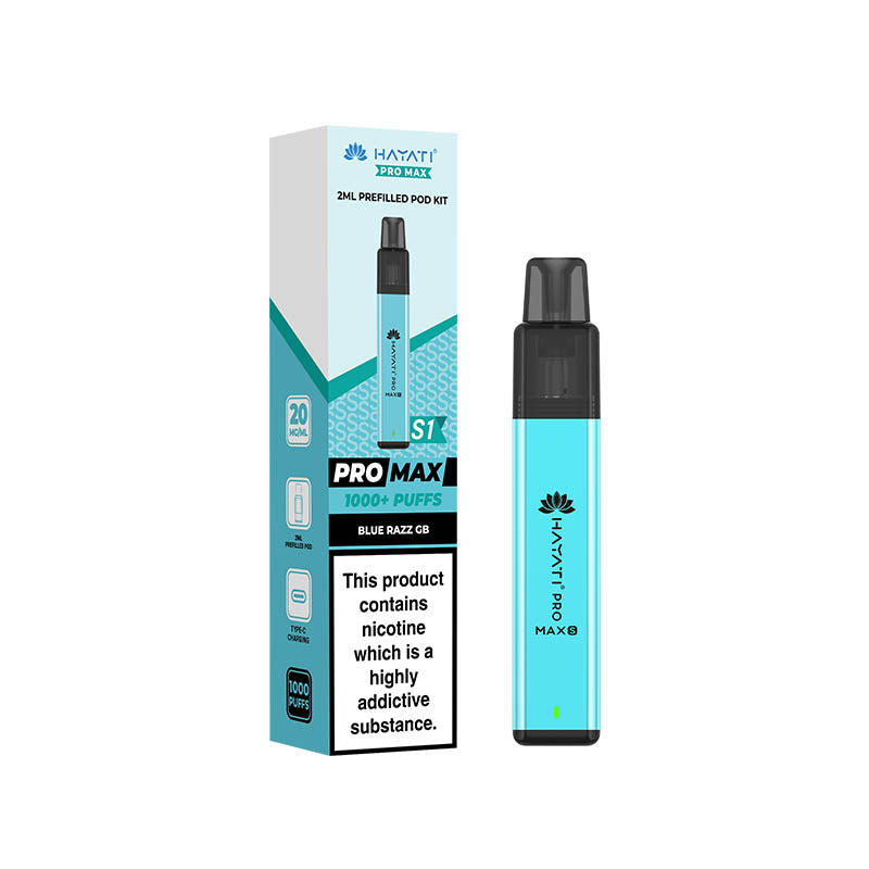 Hayati® Pro Max S1 1000+ Vape Kit (20mg)