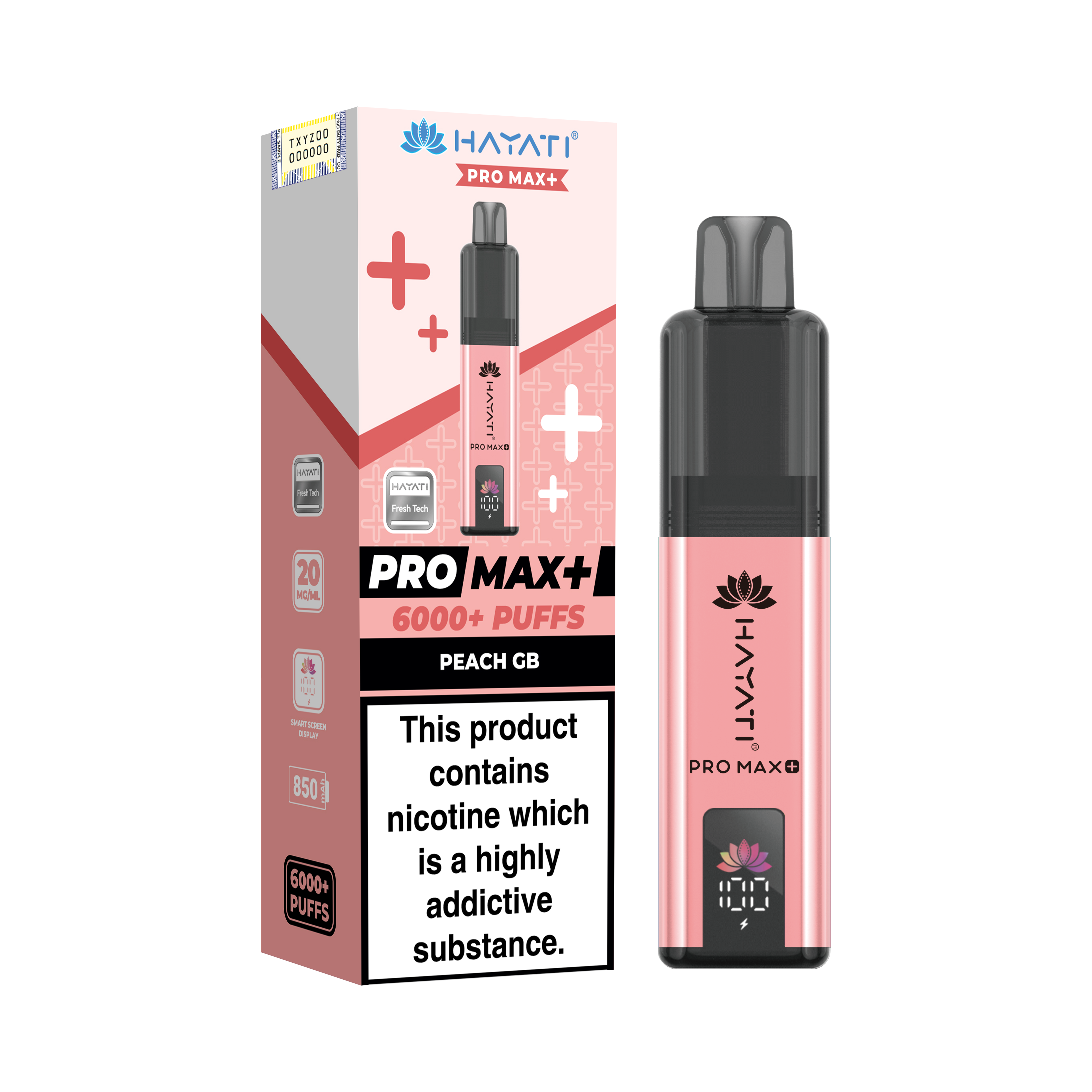 Hayati Pro Max+ 6K Prefilled Pod Kit 20mg | UK Duty Stamped