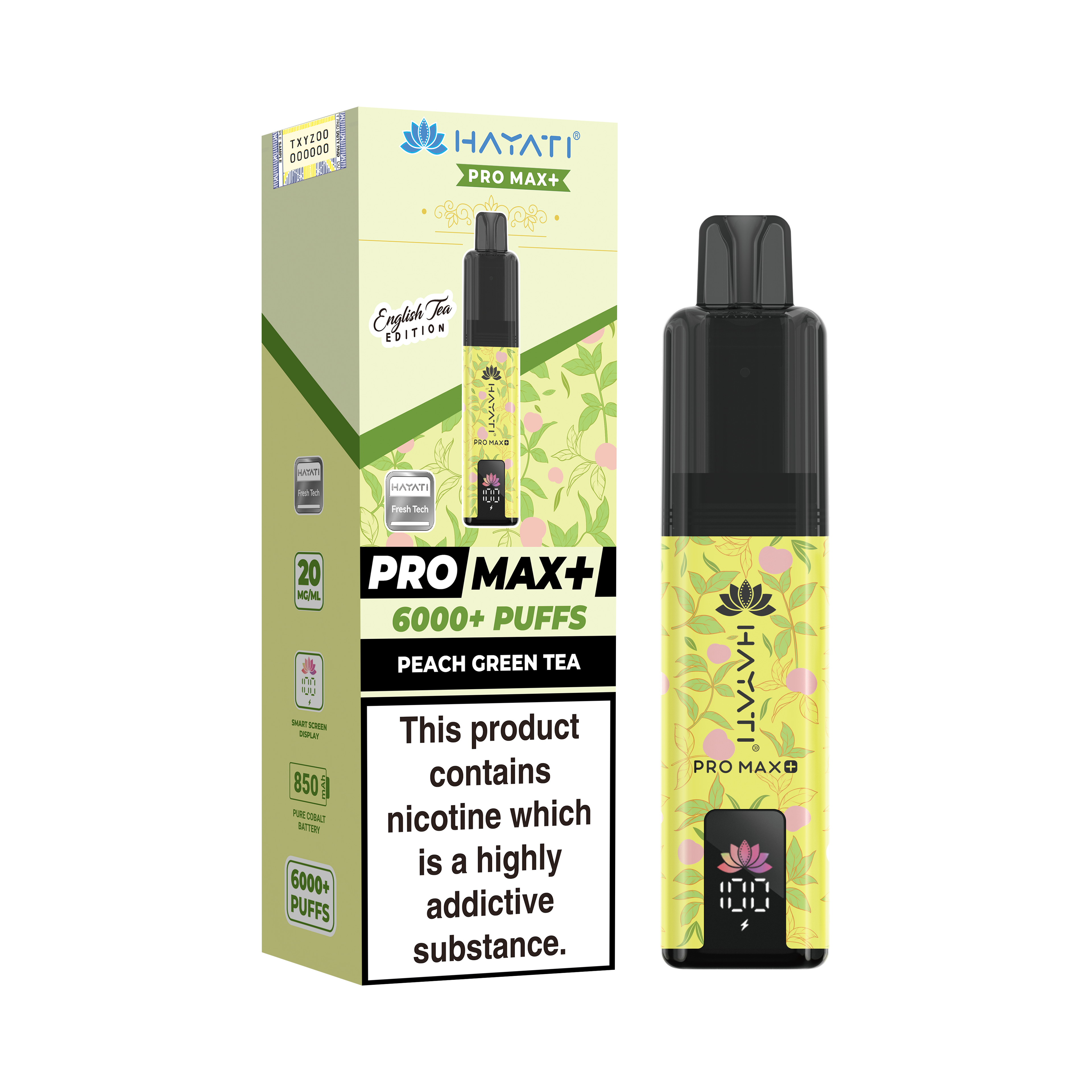 Hayati Pro Max+ 6K Prefilled Pod Kit 20mg | UK Duty Stamped