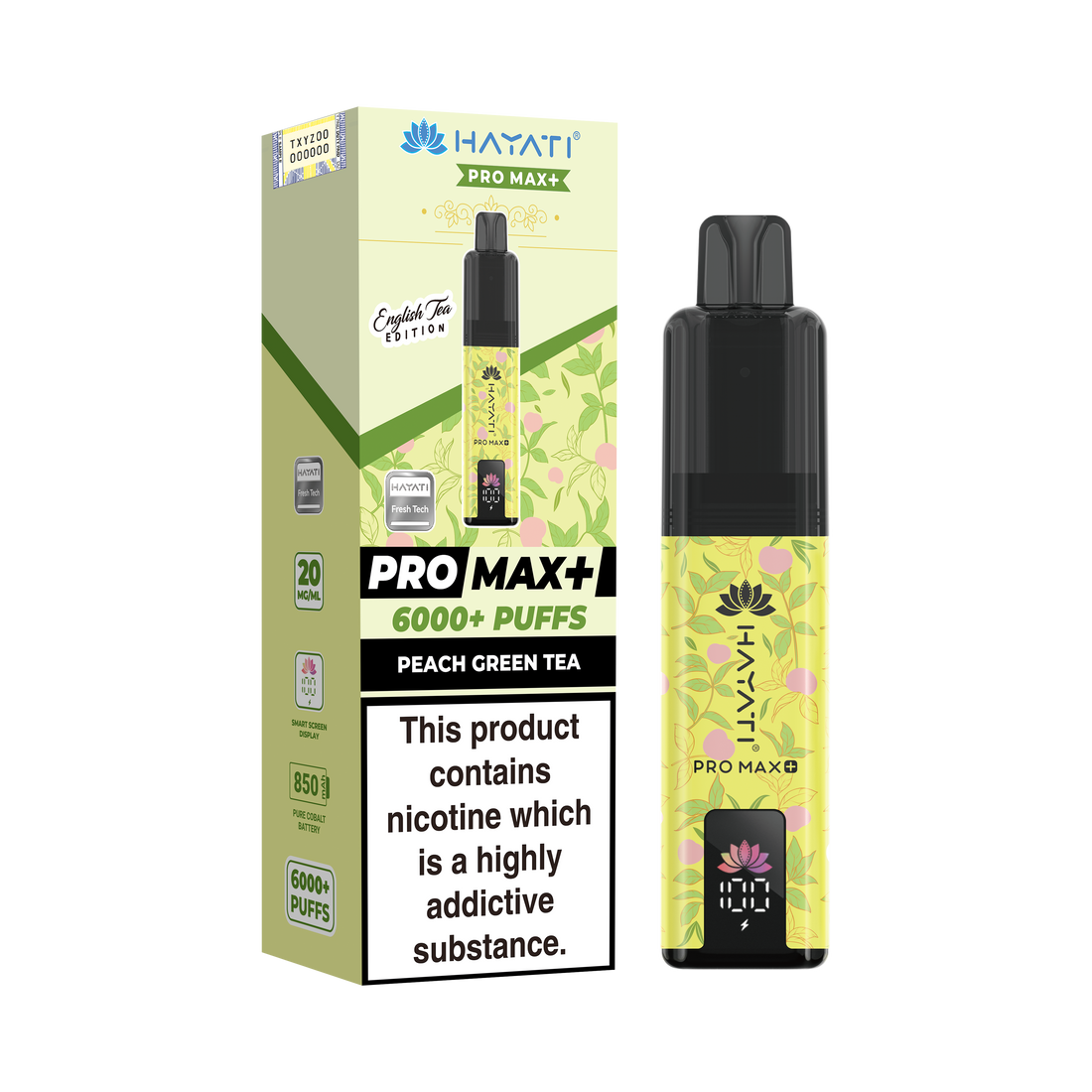 Hayati Pro Max+ 6K Prefilled Pod Kit 20mg | UK Duty Stamped