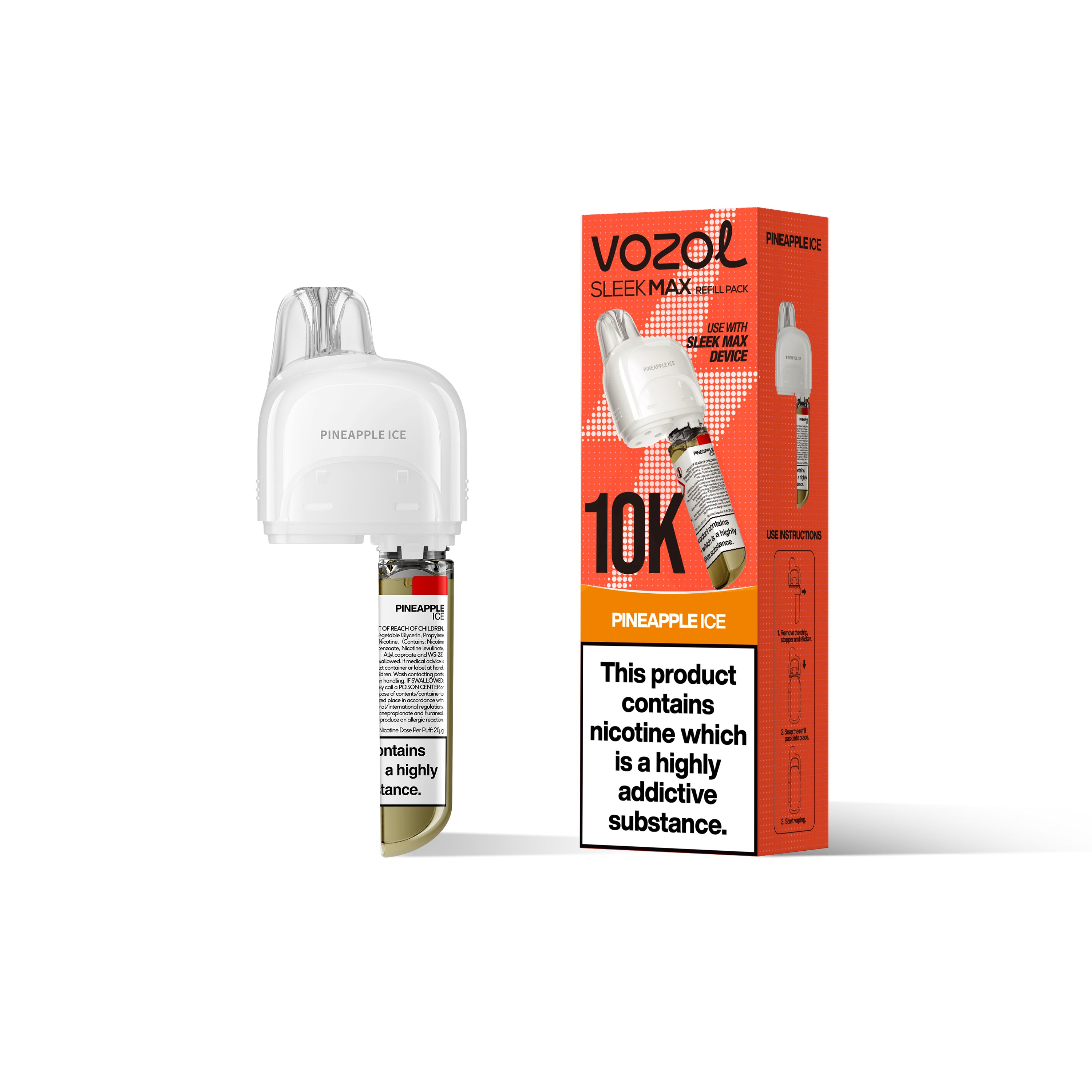 VOZOL SLEEK MAX 10K Prefilled Pods (20mg)