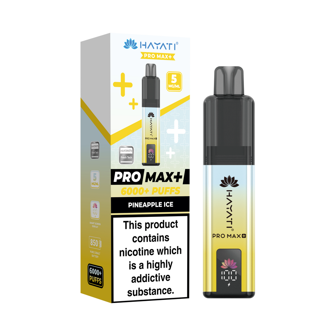 Hayati® Pro Max+ 6000+ Vape Kit (5mg)