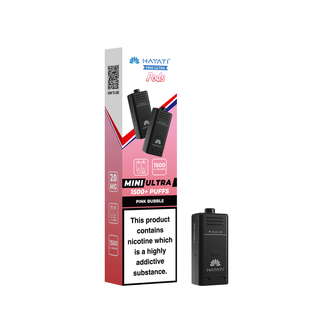 Hayati® Mini Ultra 1500+ Prefilled Pods (20mg)