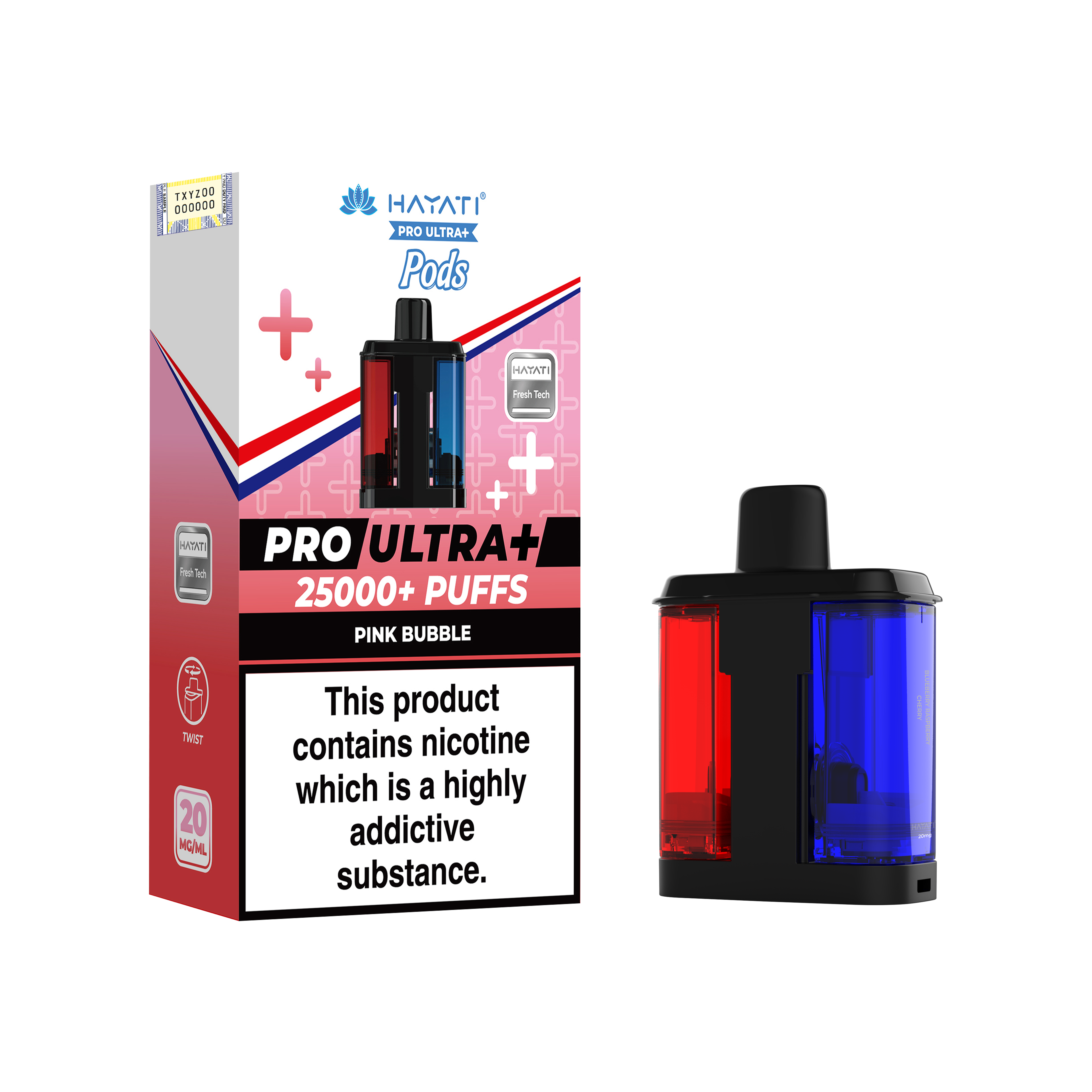 Hayati Pro Ultra+ 25K Prefilled Pods 20mg | UK Duty Stamped