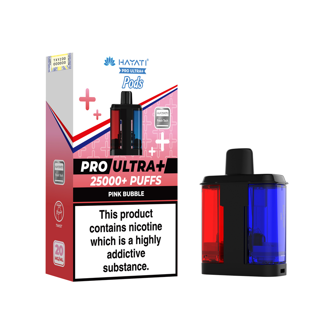Hayati Pro Ultra+ 25K Prefilled Pods 20mg | UK Duty Stamped
