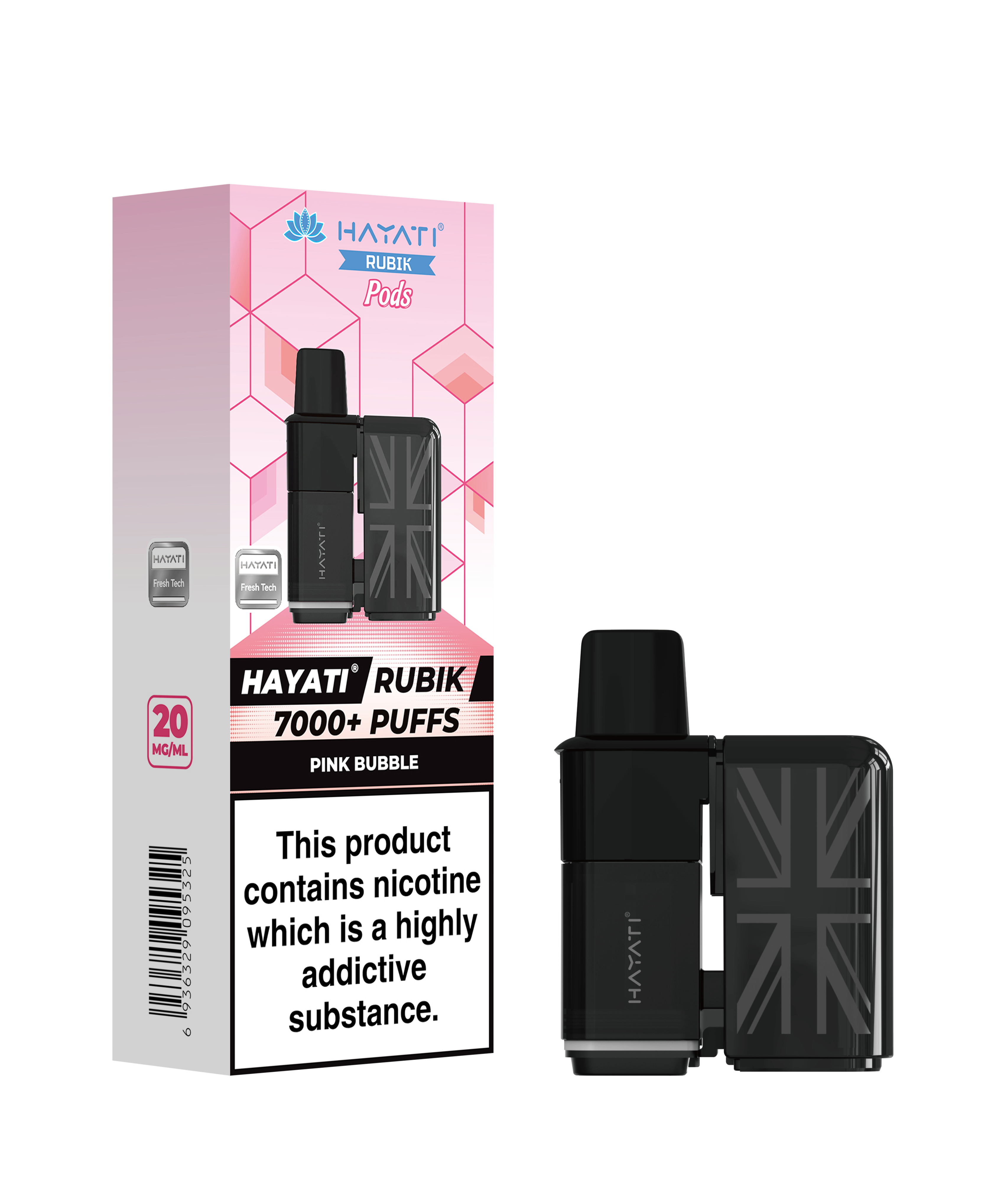 Hayati® Rubik Refillable Pods (20mg)