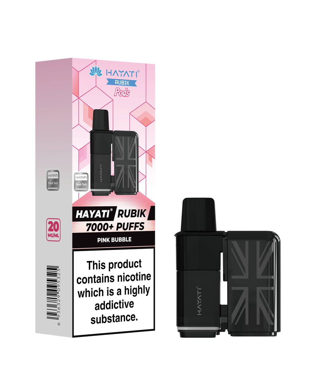 Hayati® Rubik Refillable Pods (20mg)