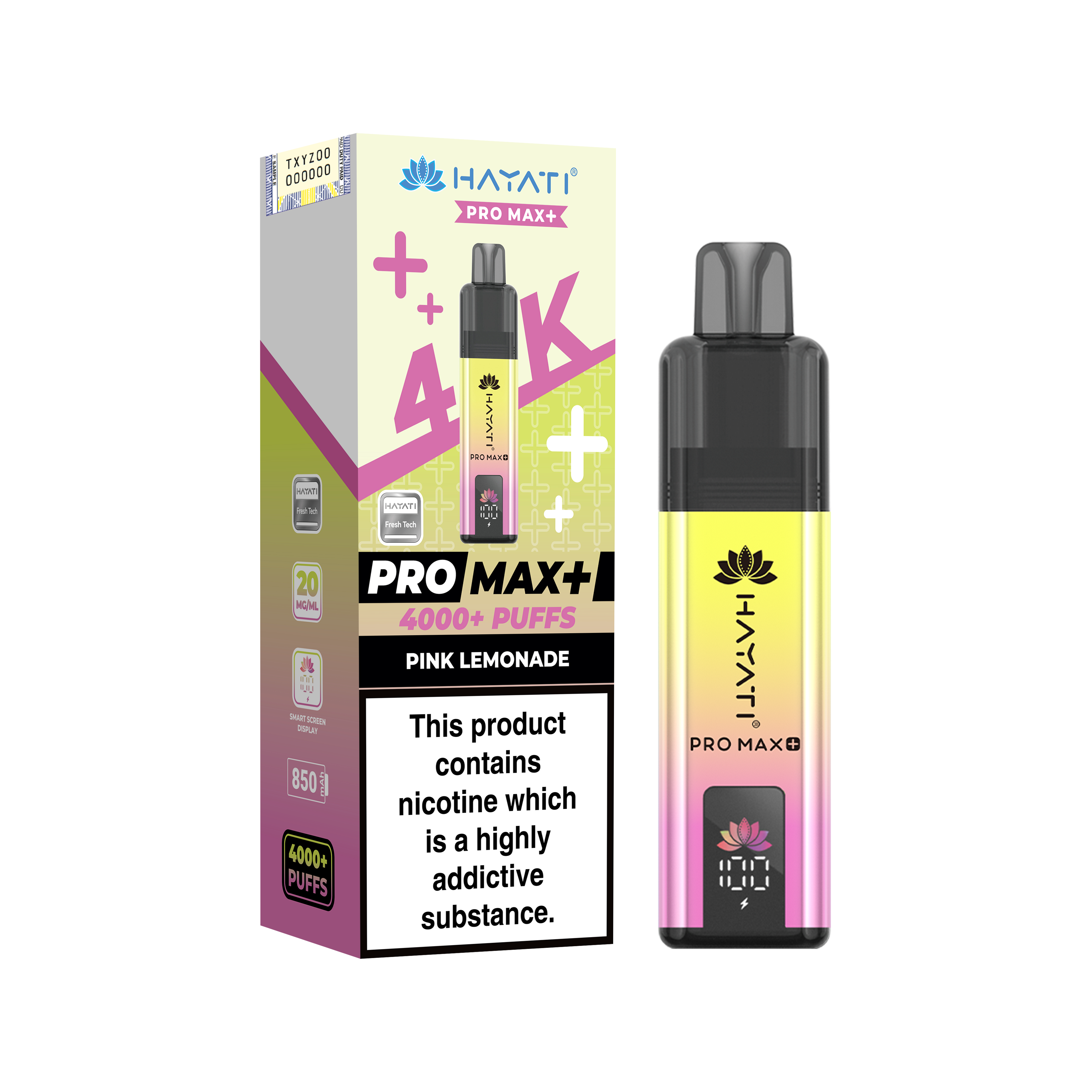 Hayati Pro Max+ 4K Prefilled Pod Kit 20mg | UK Duty Stamped