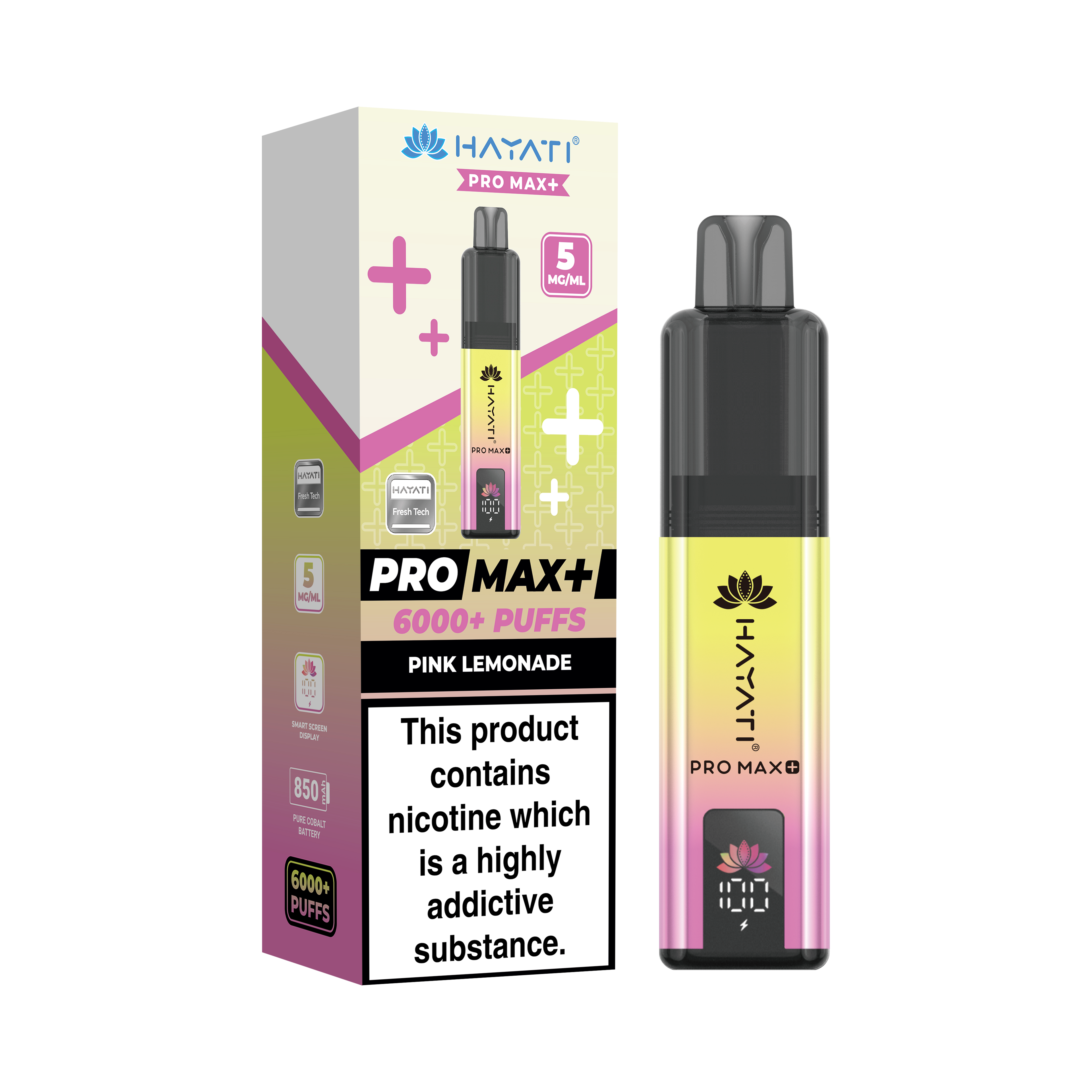 Hayati® Pro Max+ 6000+ Vape Kit (5mg)