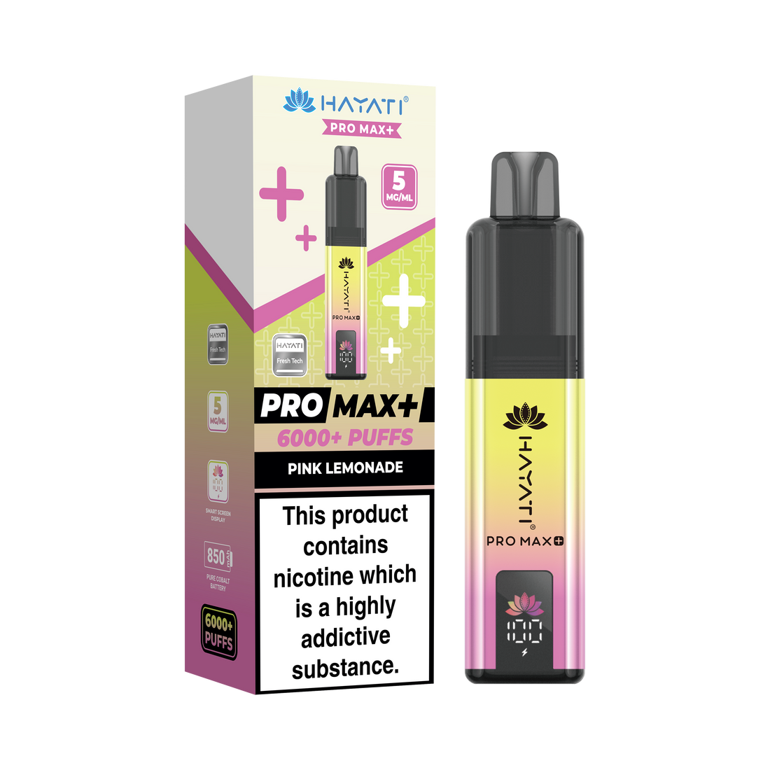Hayati® Pro Max+ 6000+ Vape Kit (5mg)