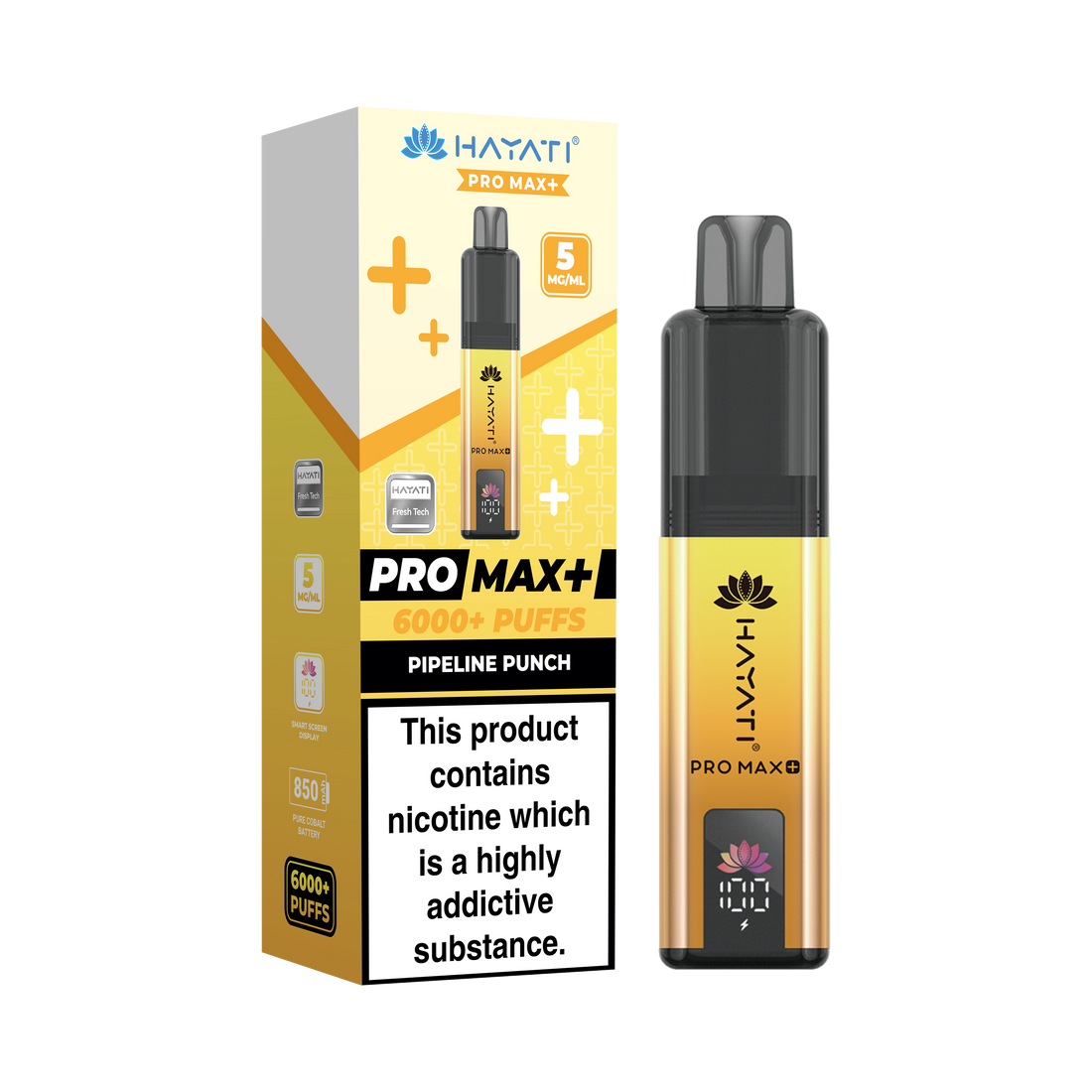 Hayati® Pro Max+ 6000+ Vape Kit (5mg)