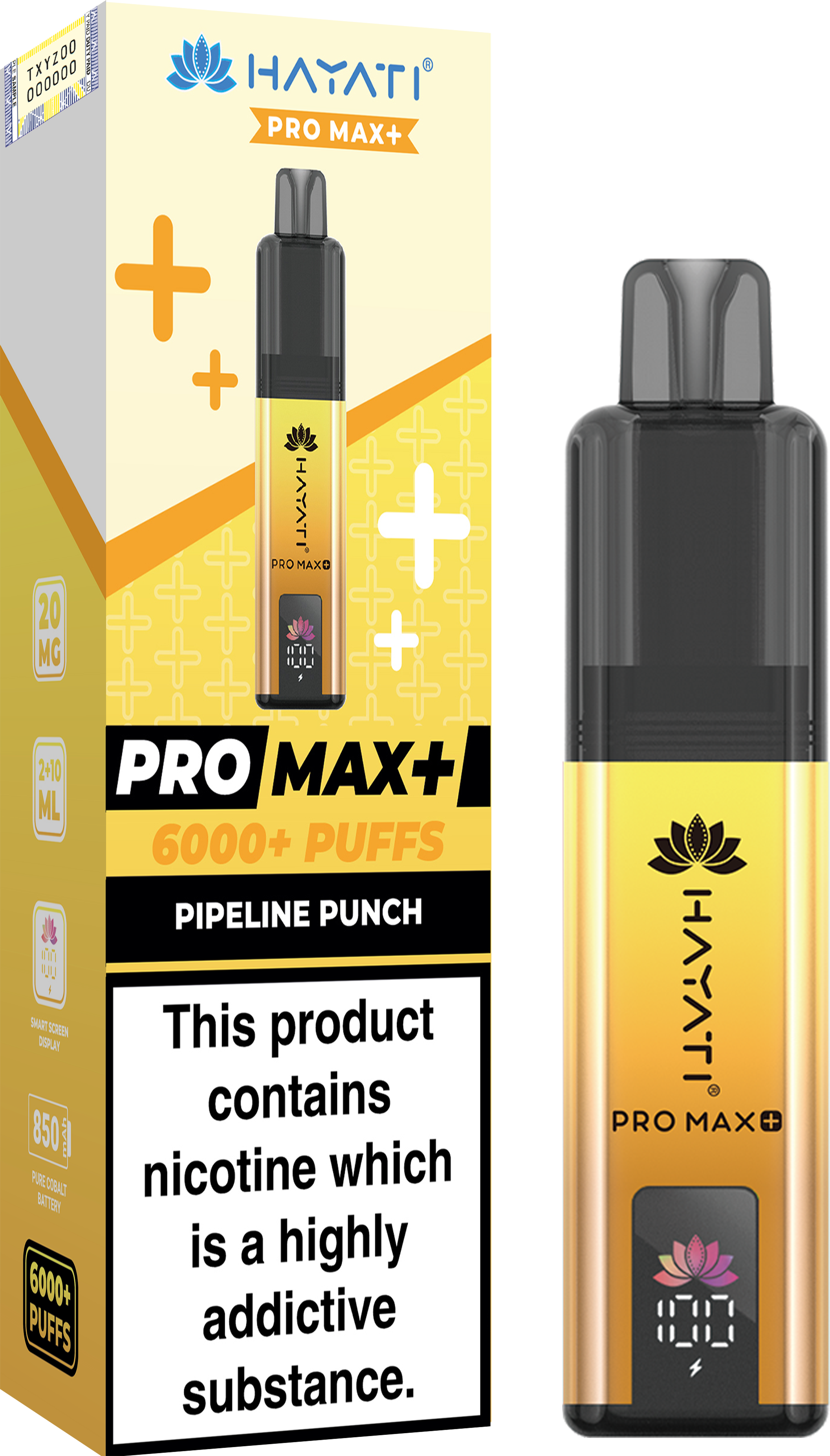 Hayati Pro Max+ 6K Prefilled Pod Kit 20mg | UK Duty Stamped