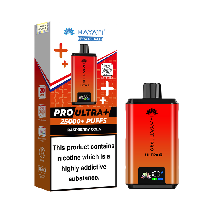 Hayati Pro Ultra+ 25K Prefilled Pod Kit 20mg | UK Duty Stamped