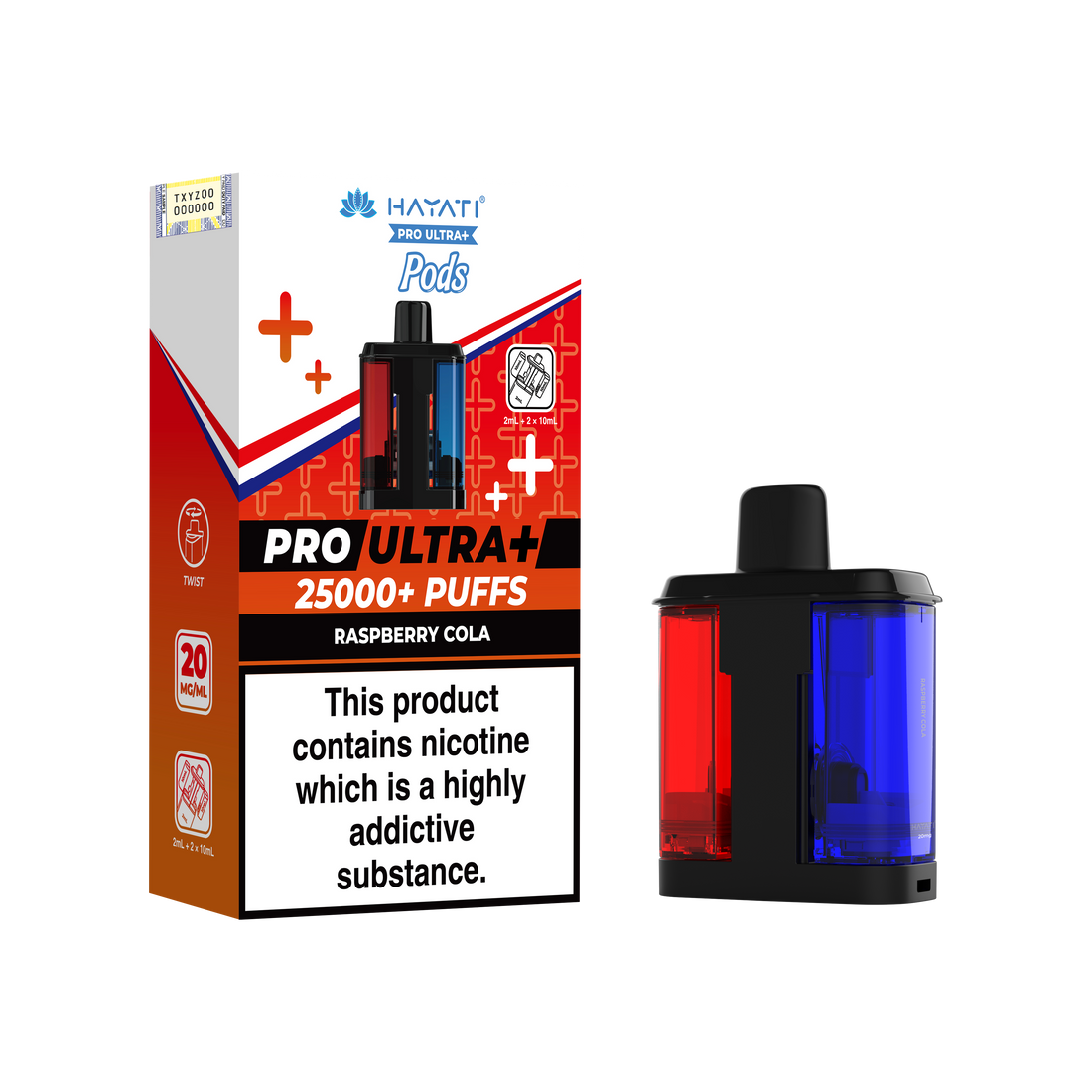 Hayati Pro Ultra+ 25K Prefilled Pods 20mg | UK Duty Stamped