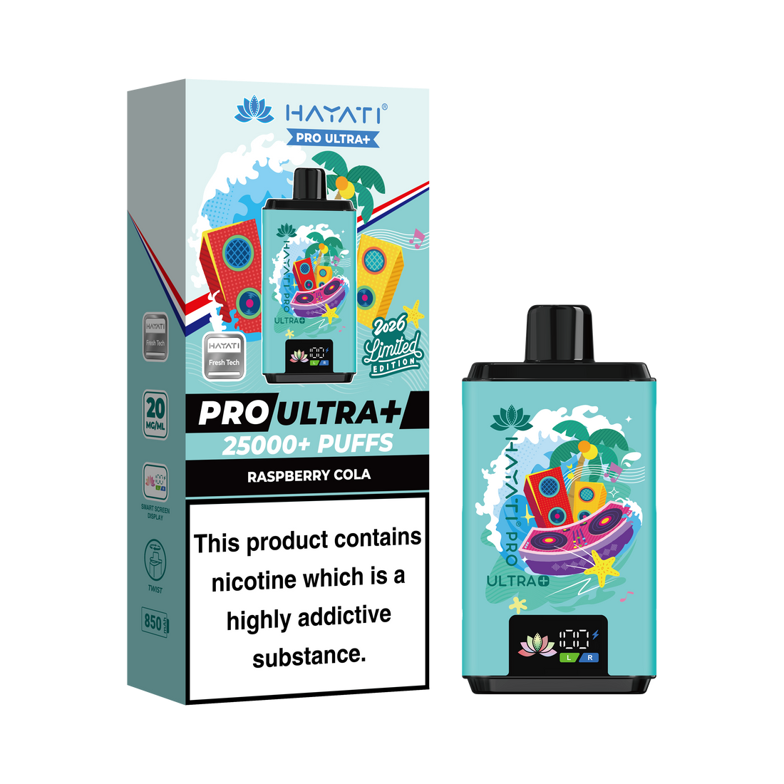 Hayati® Pro Ultra+ 25000+ Summer Beats Limited Edition (20mg)