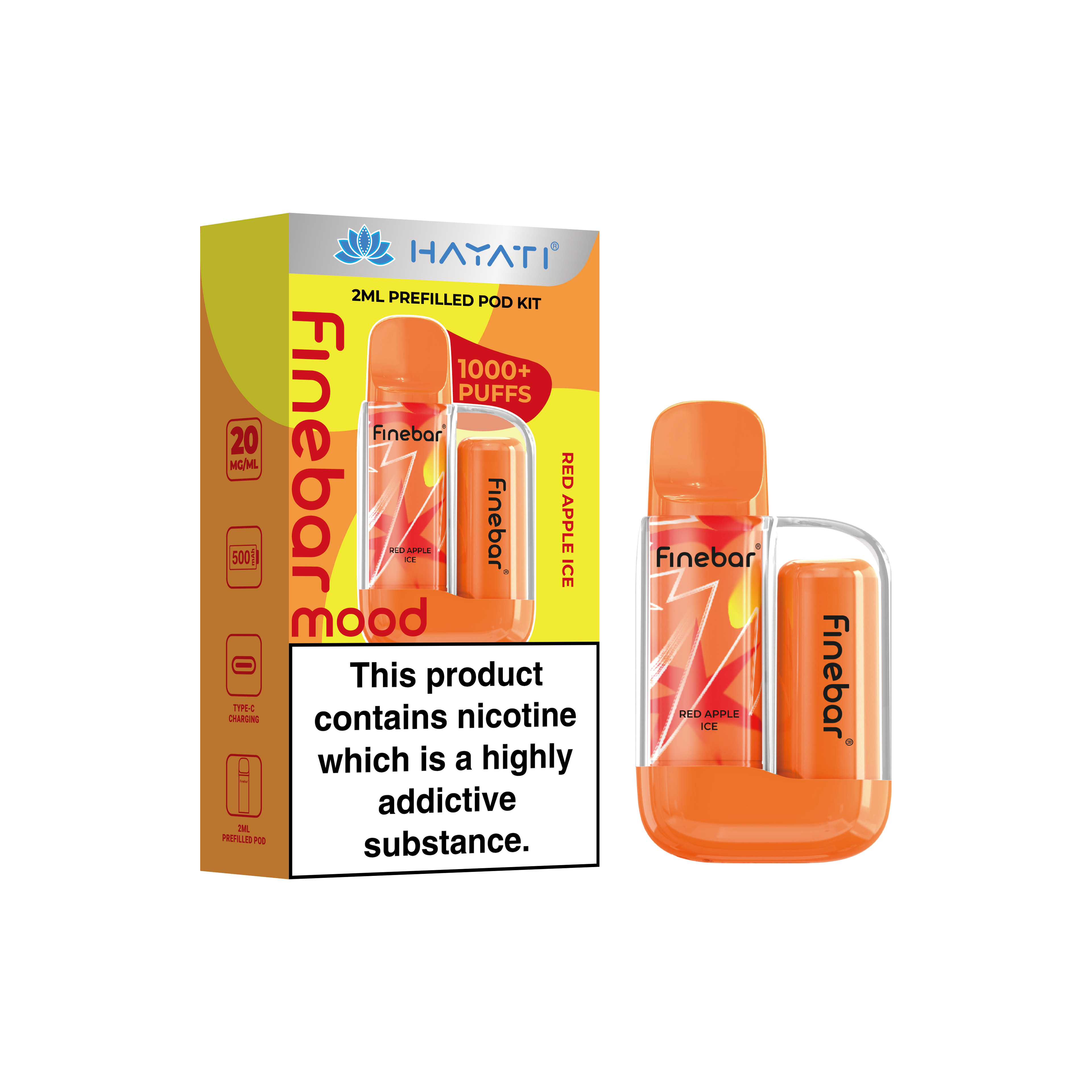Hayati® Finebar Mood 2ml Prefilled Pod System (20mg)