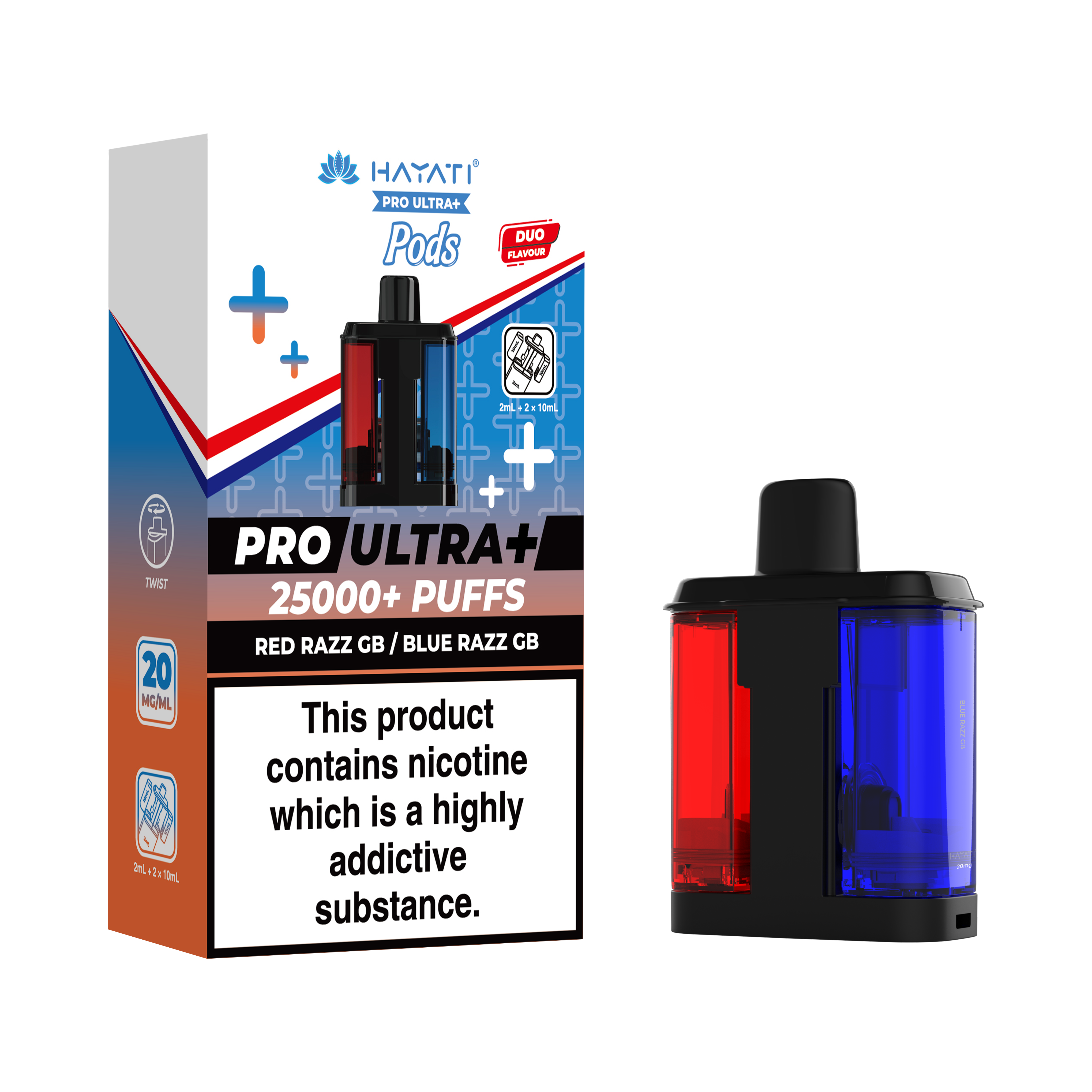 Hayati® Pro Ultra+ 25K Prefilled Pods (20mg)