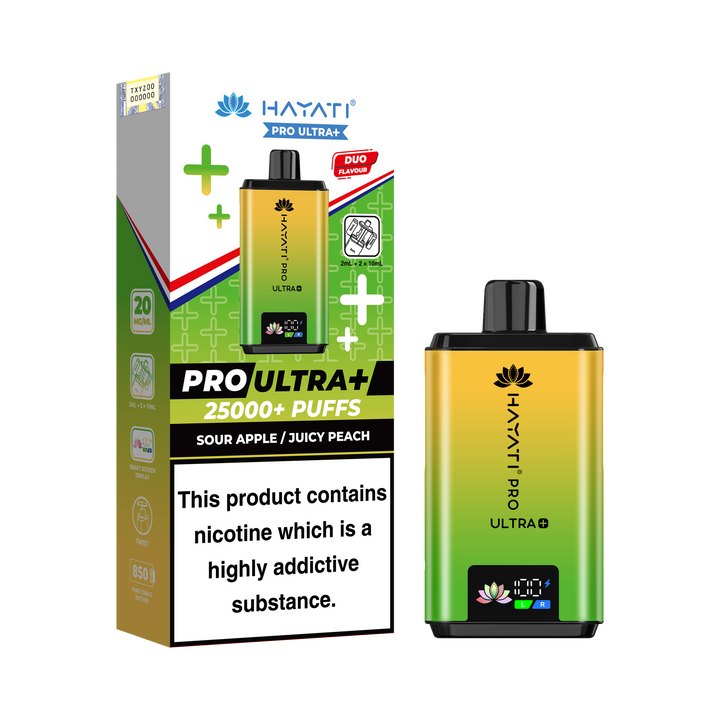 Hayati Pro Ultra+ 25K Prefilled Pod Kit 20mg | UK Duty Stamped