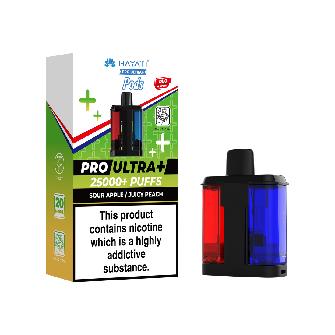 Hayati® Pro Ultra+ 25K Prefilled Pods (20mg)