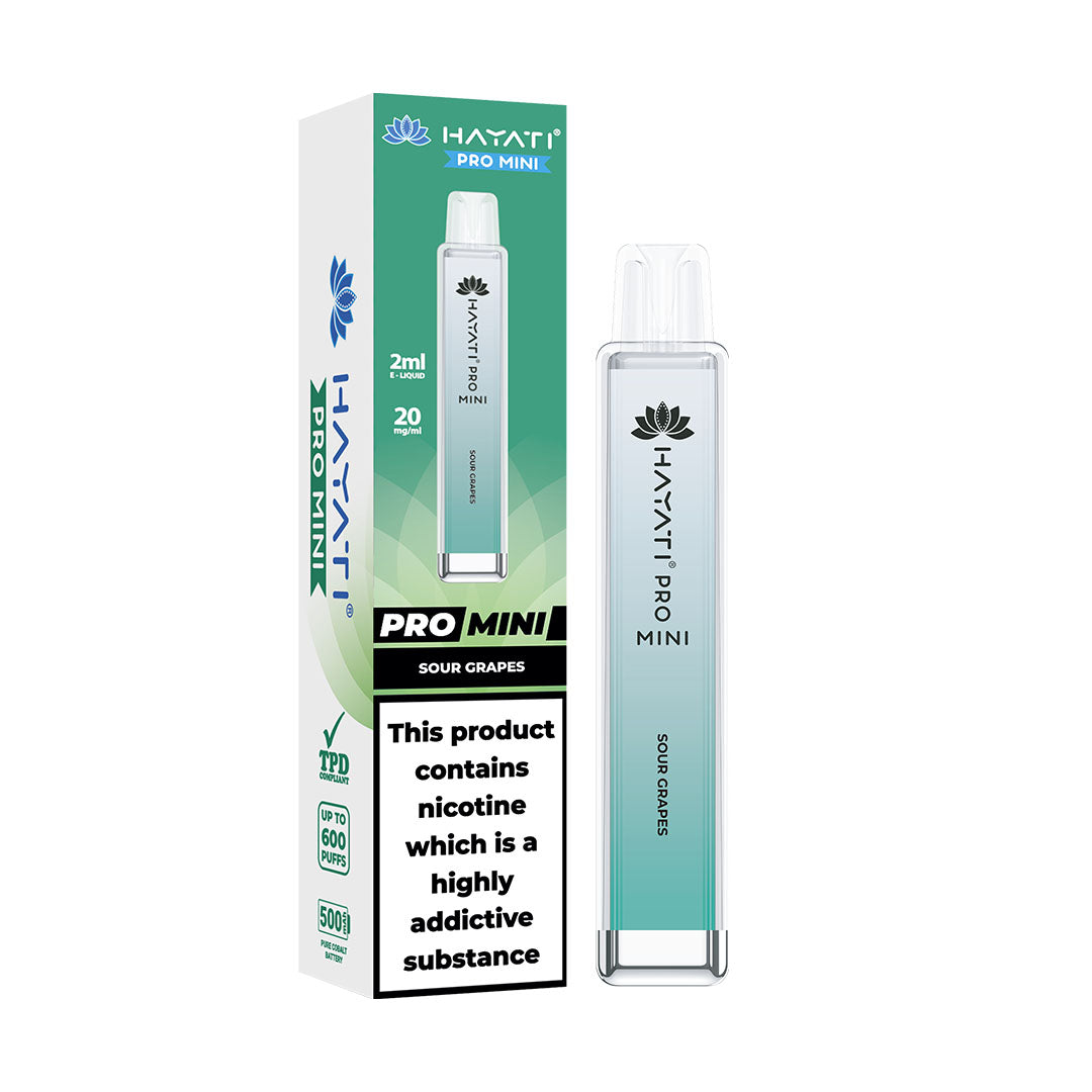 Hayati® Pro Mini 600+ Vape Kit (20mg)